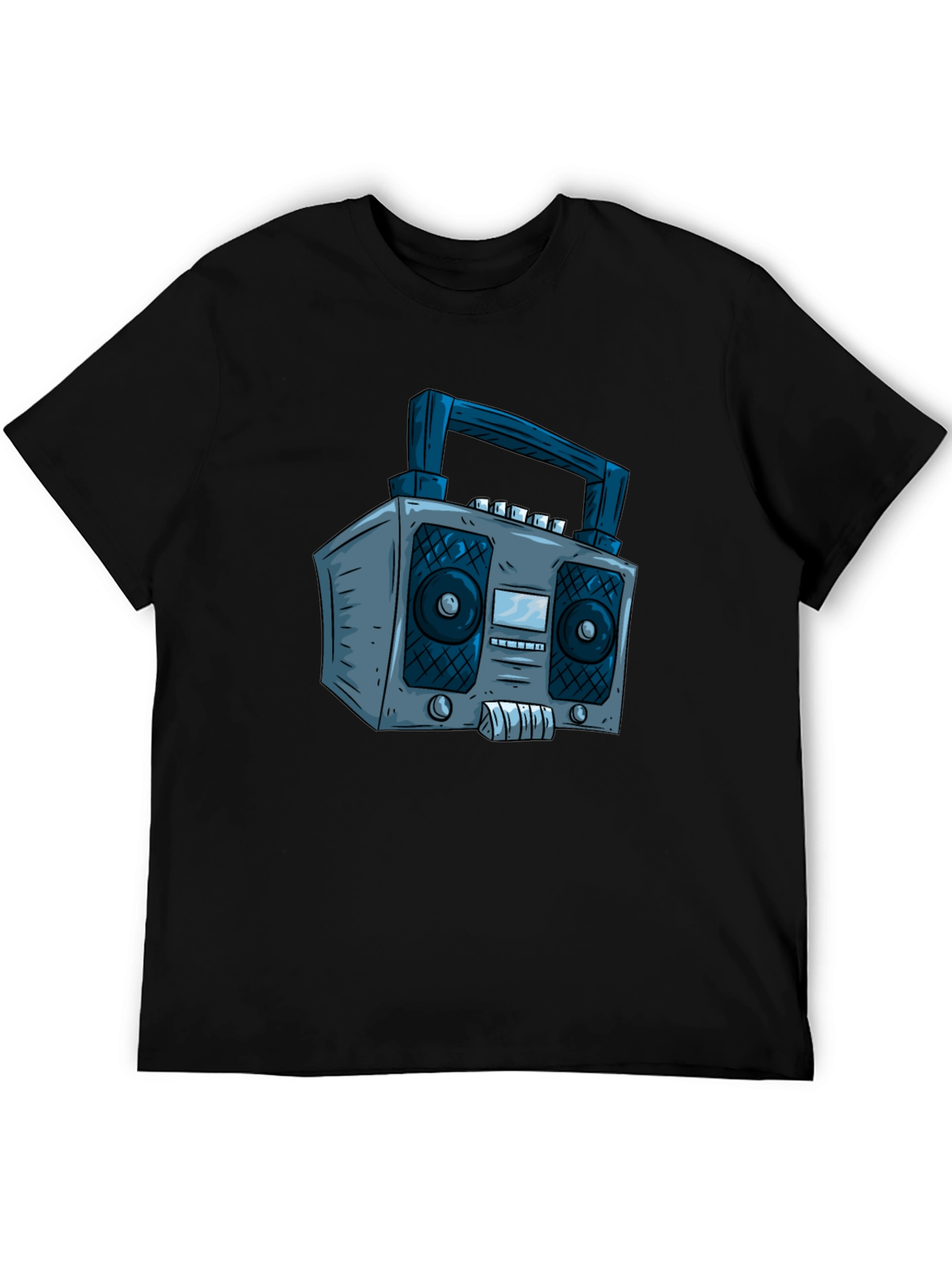 Retro Boombox Graphic Tee - Classic Cool