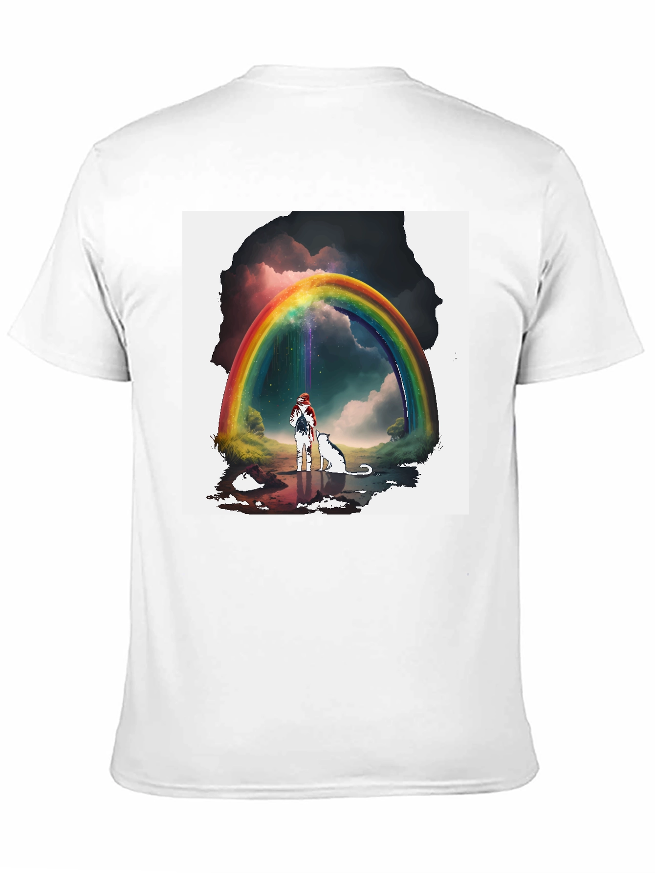 Rainbow Bridge T-Shirt - Whimsical Graphic Tee