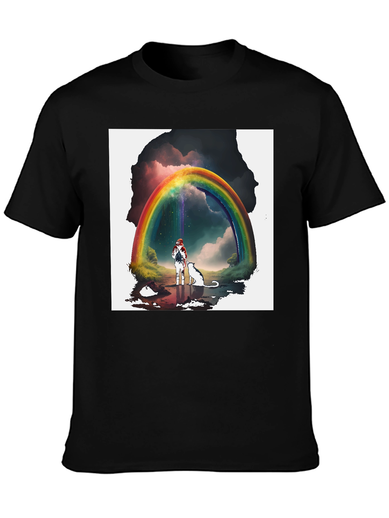 Rainbow Bridge T-Shirt - Whimsical Graphic Tee