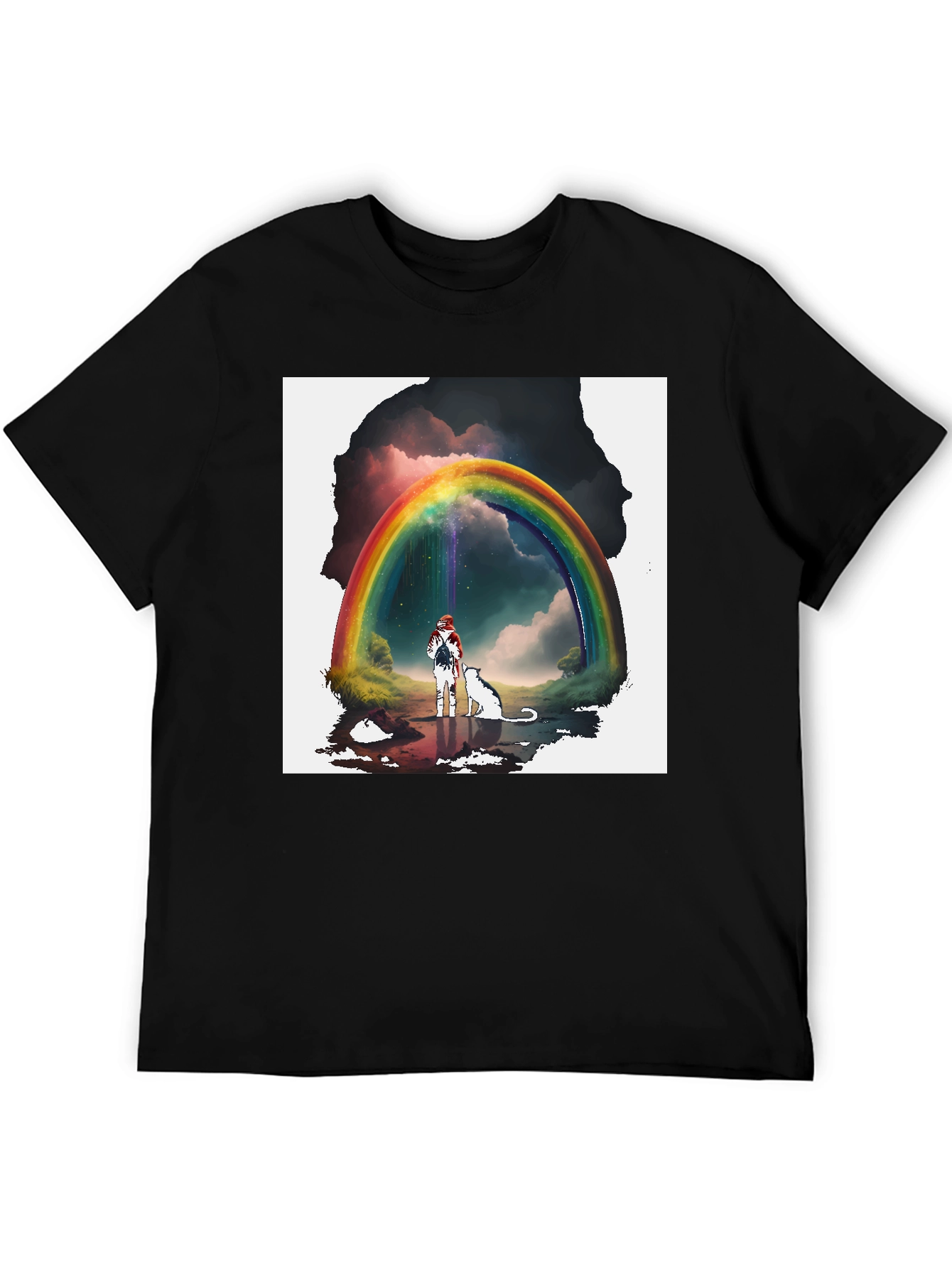 Rainbow Bridge T-Shirt - Whimsical Graphic Tee