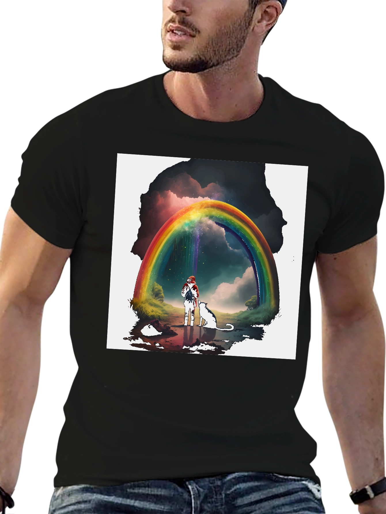 Rainbow Bridge T-Shirt - Whimsical Graphic Tee