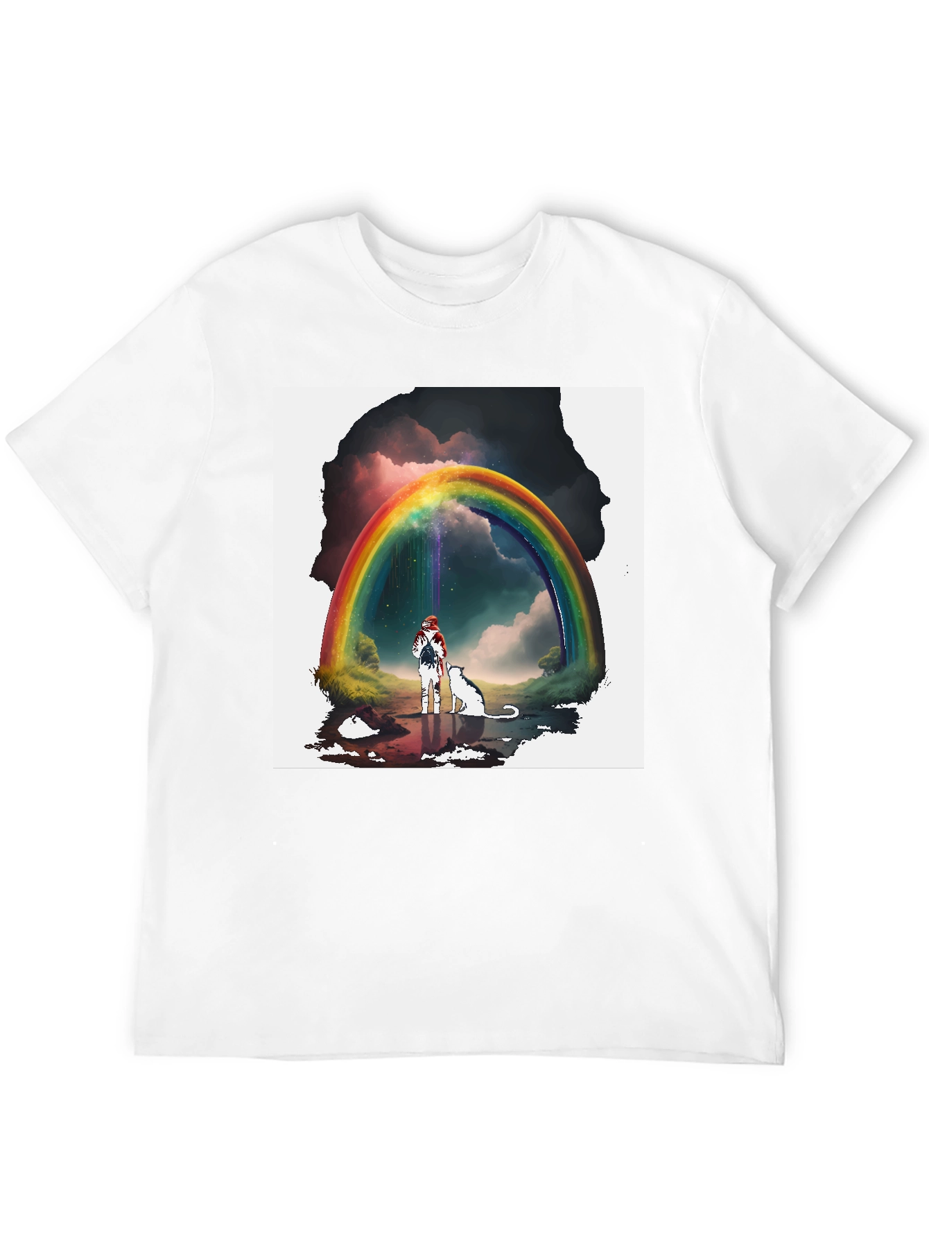 Rainbow Bridge T-Shirt - Whimsical Graphic Tee