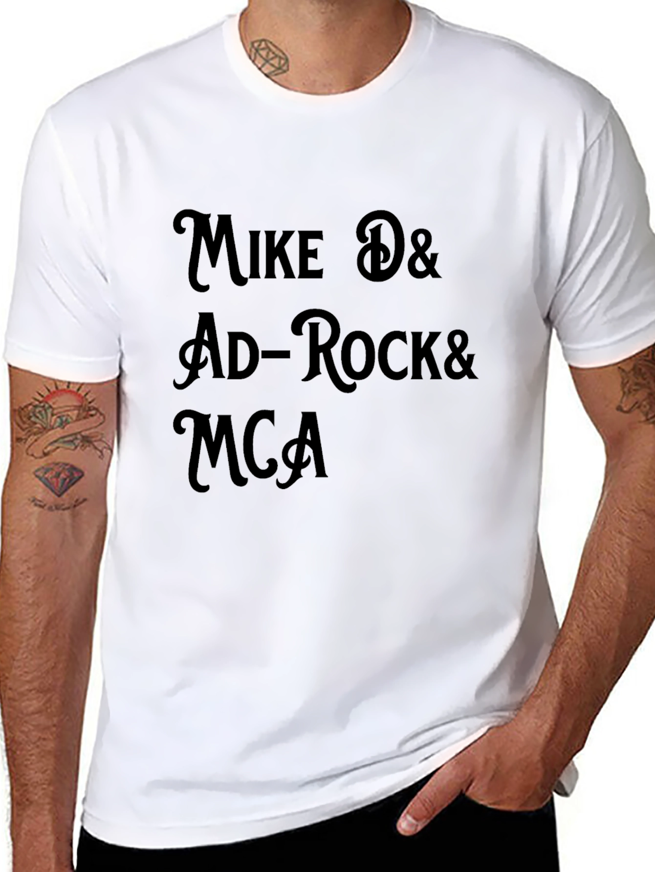 Mike D & Ad-Rock & MCA Black T-Shirt