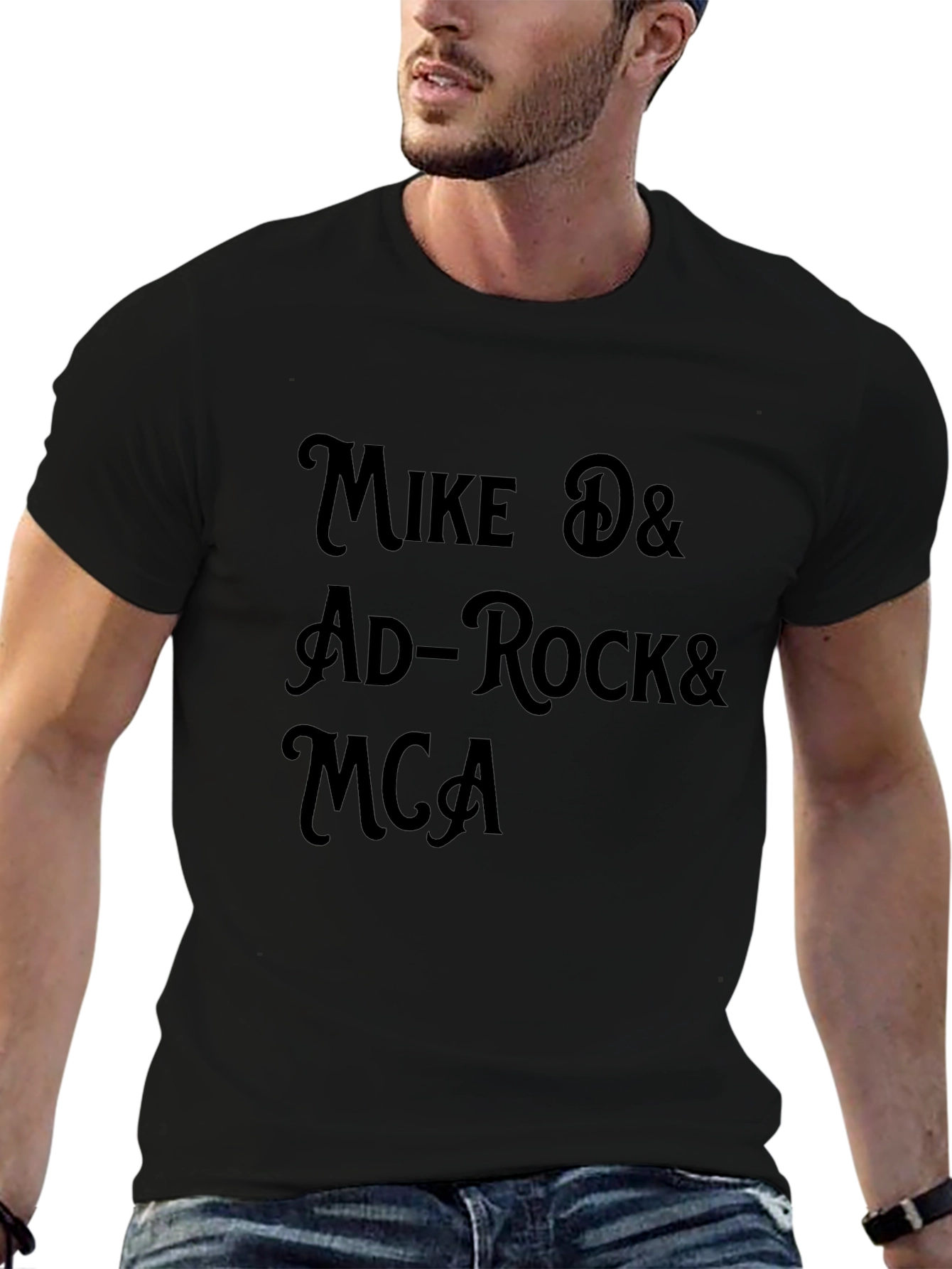 Mike D & Ad-Rock & MCA Black T-Shirt