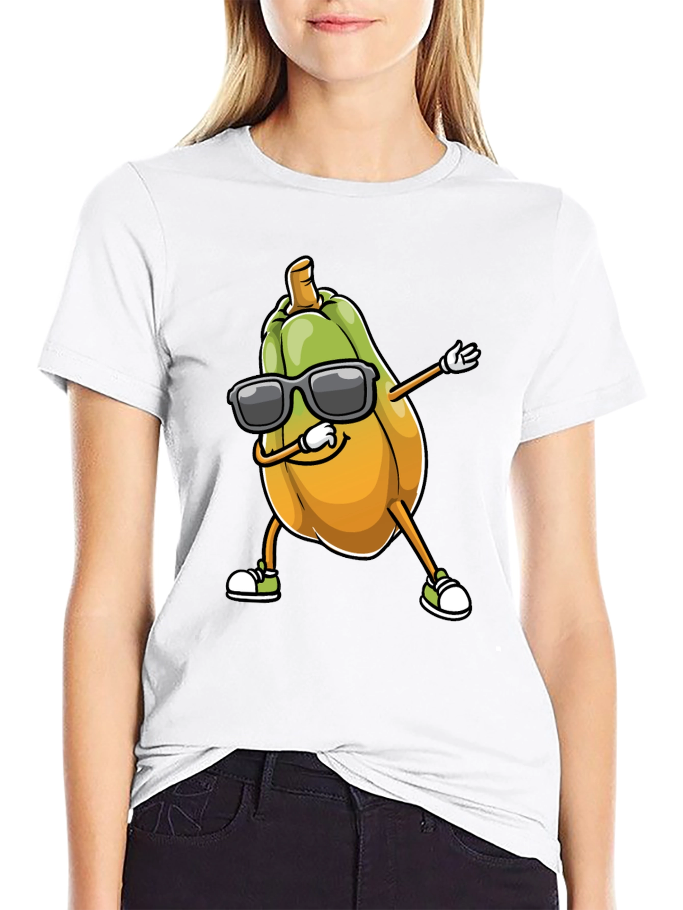 Dabbing Papaya T-Shirt - Cool Fruit Tee