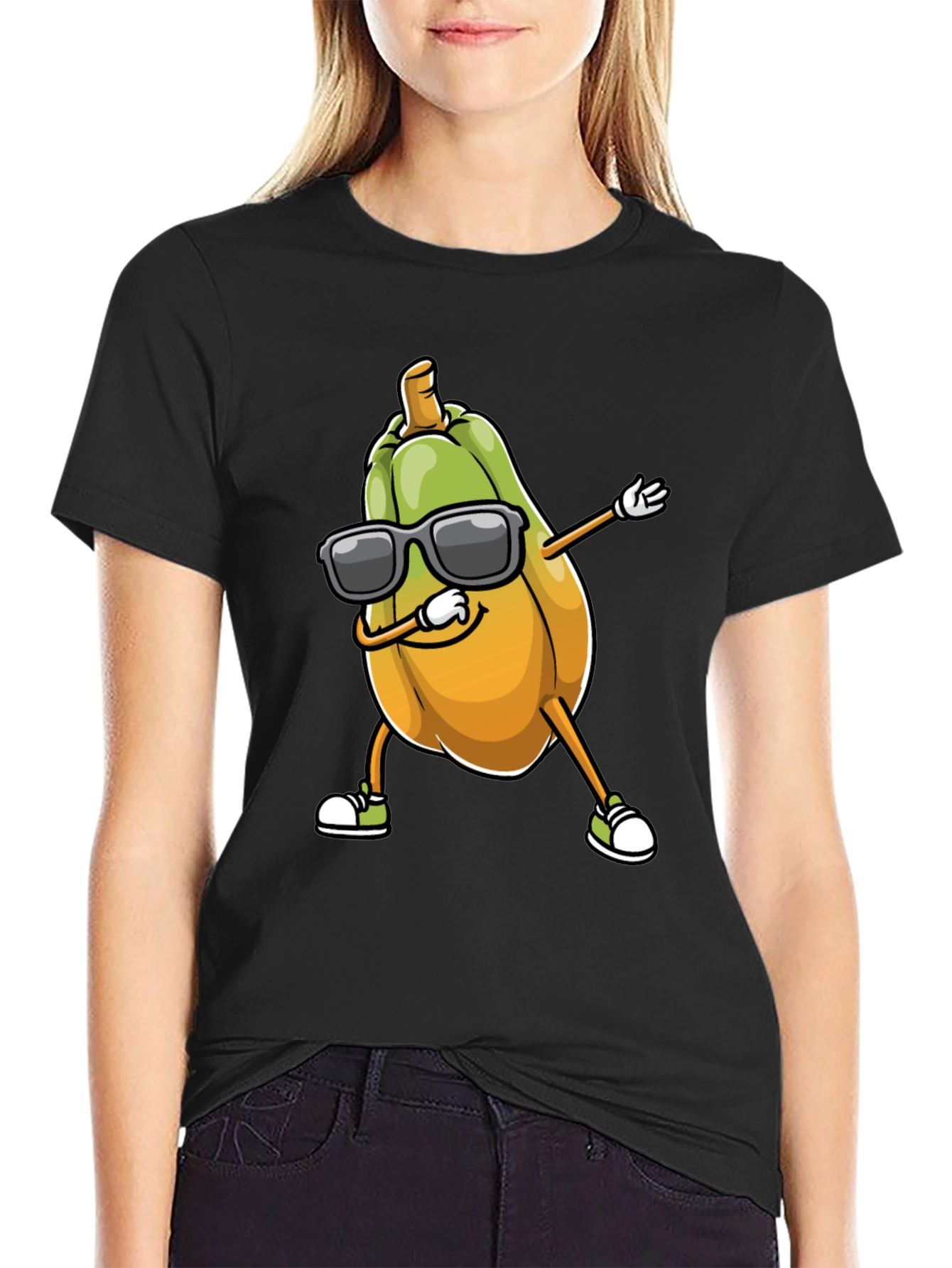 Dabbing Papaya T-Shirt - Cool Fruit Tee