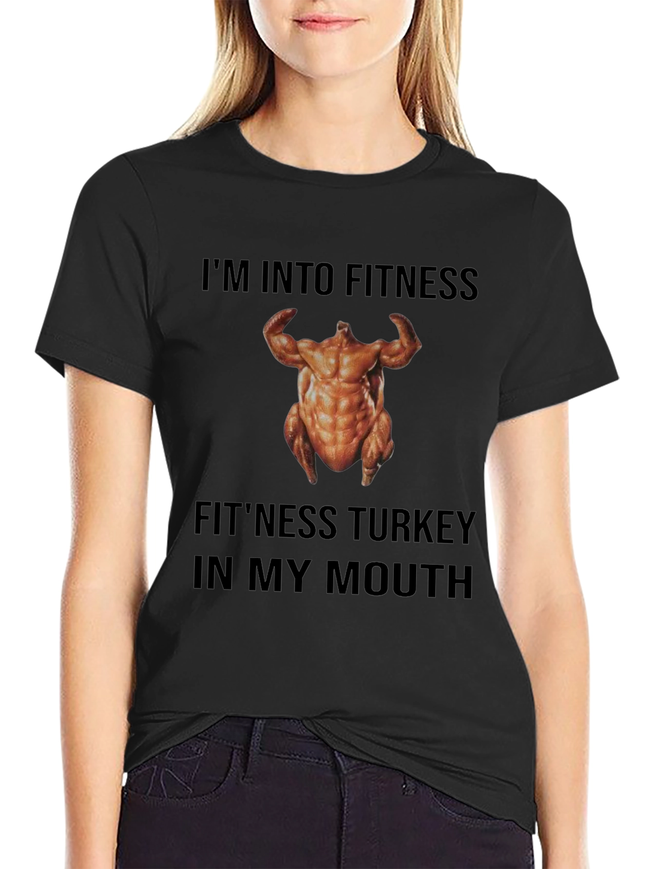 Fitness Turkey T-Shirt - Funny Thanksgiving Workout Tee