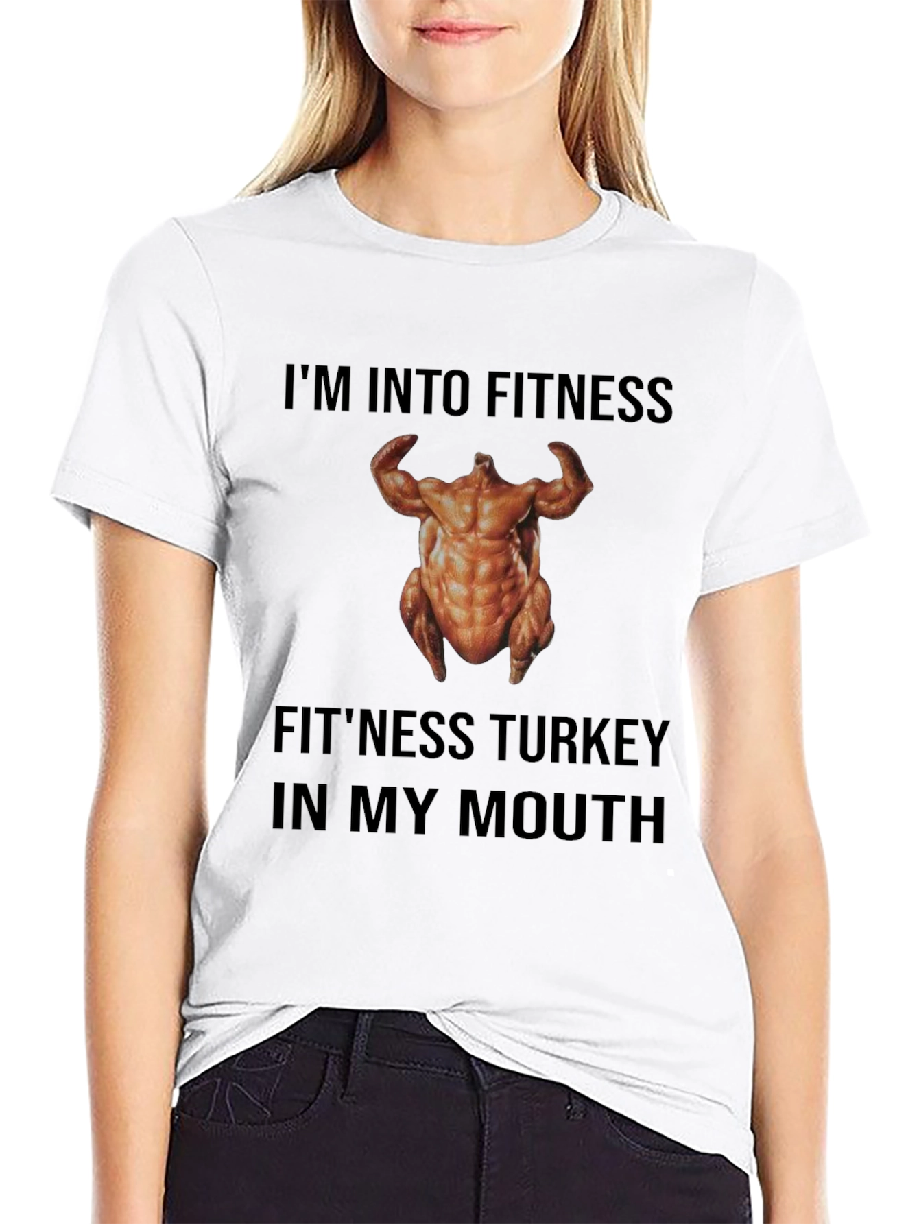 Fitness Turkey T-Shirt - Funny Thanksgiving Workout Tee