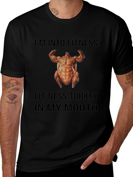 Fitness Turkey T-Shirt - Funny Thanksgiving Workout Tee