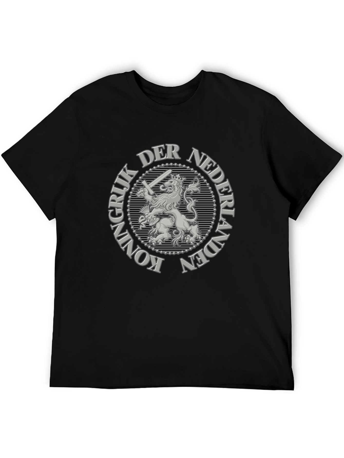 Netherlands Lion Graphic T-Shirt - Black