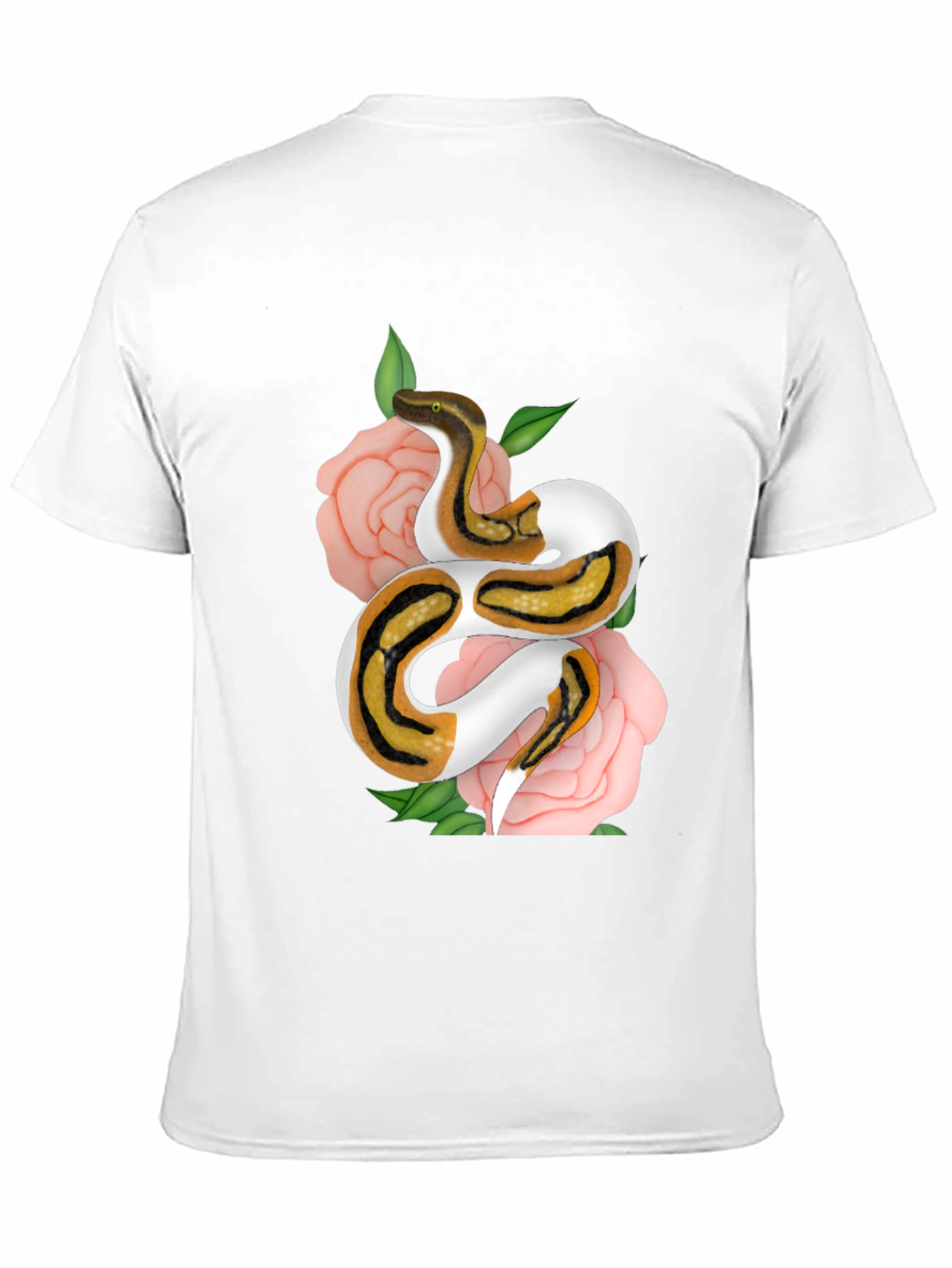 Snake & Roses Graphic Tee - Unique Design