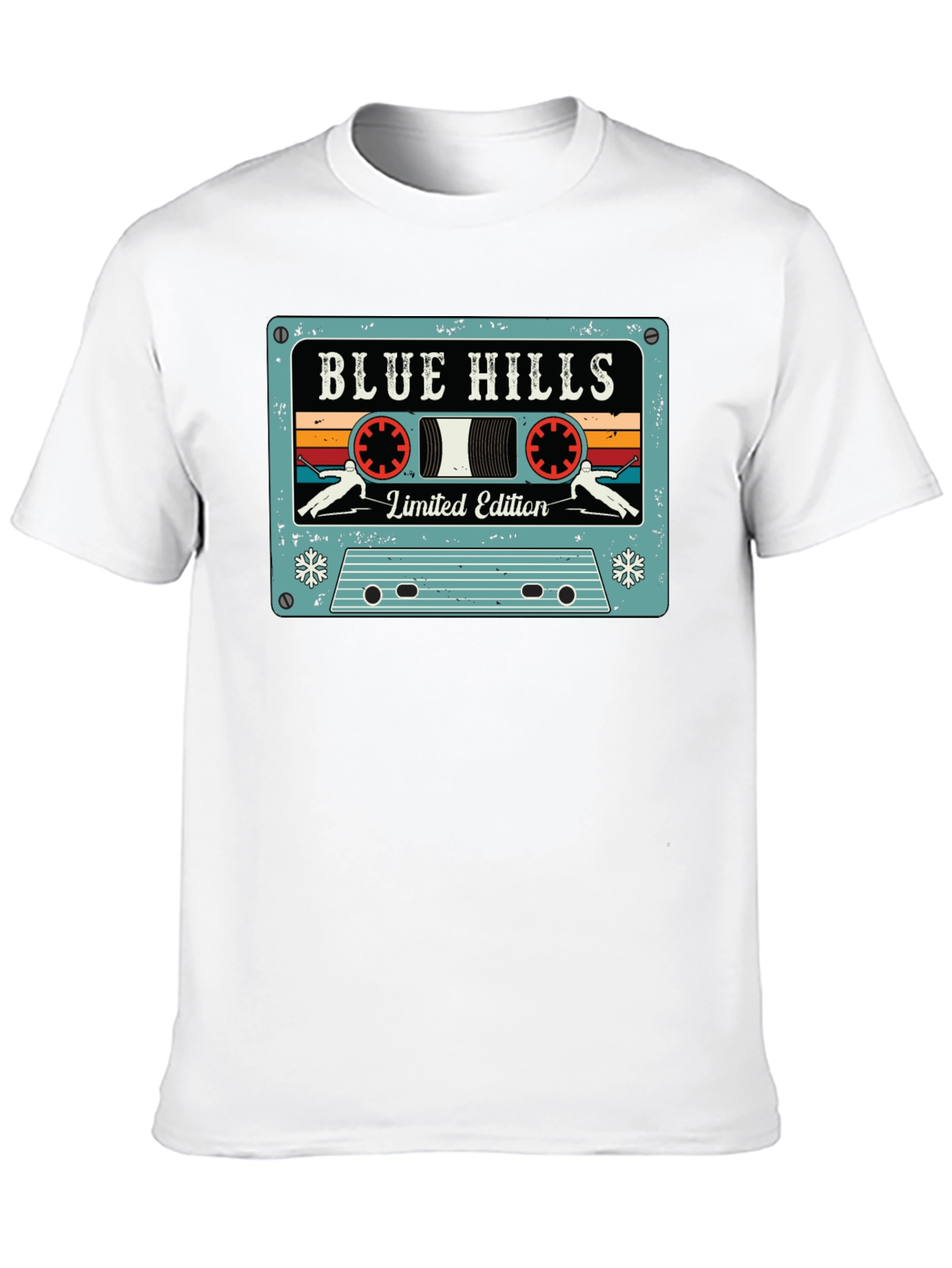 Retro Blue Hills Limited Edition Cassette Tape T-Shirt