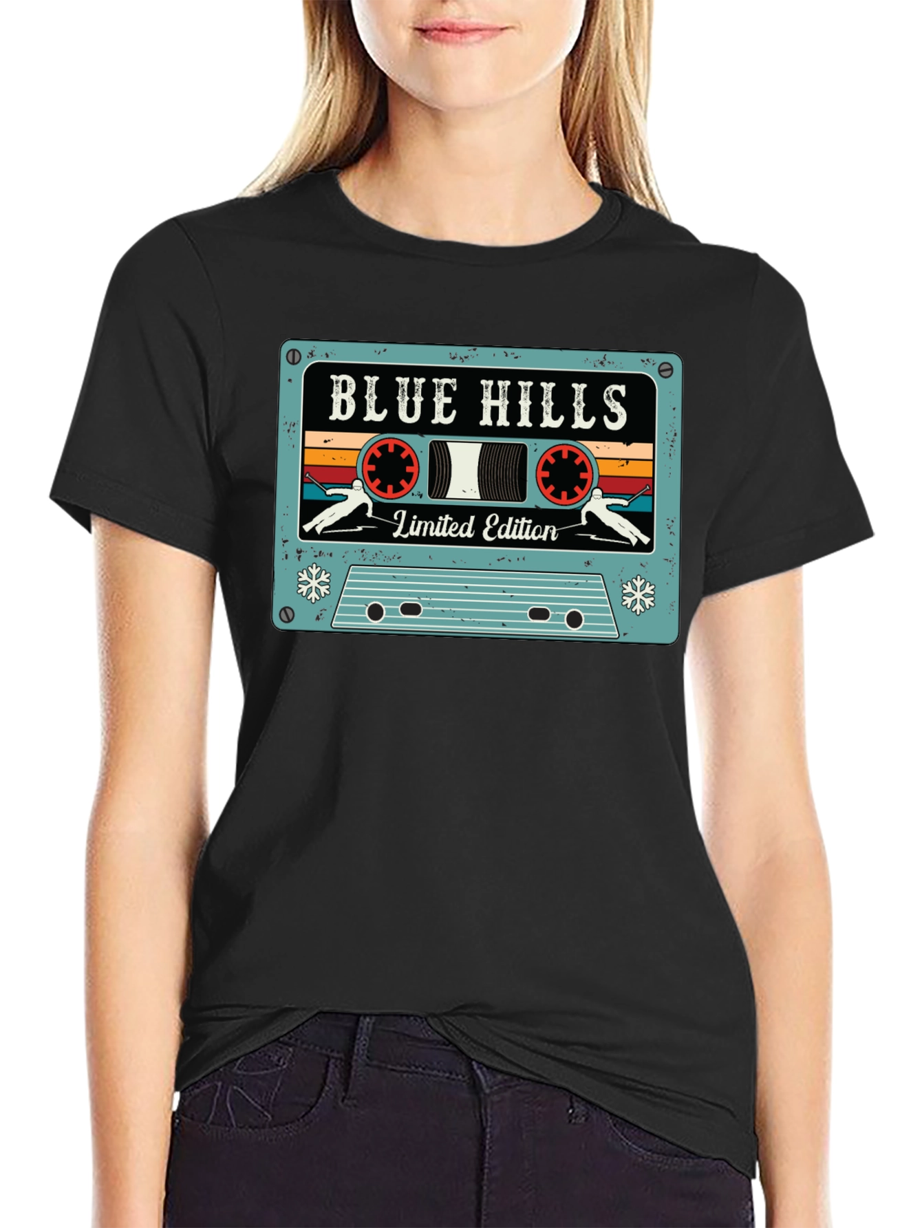 Retro Blue Hills Limited Edition Cassette Tape T-Shirt