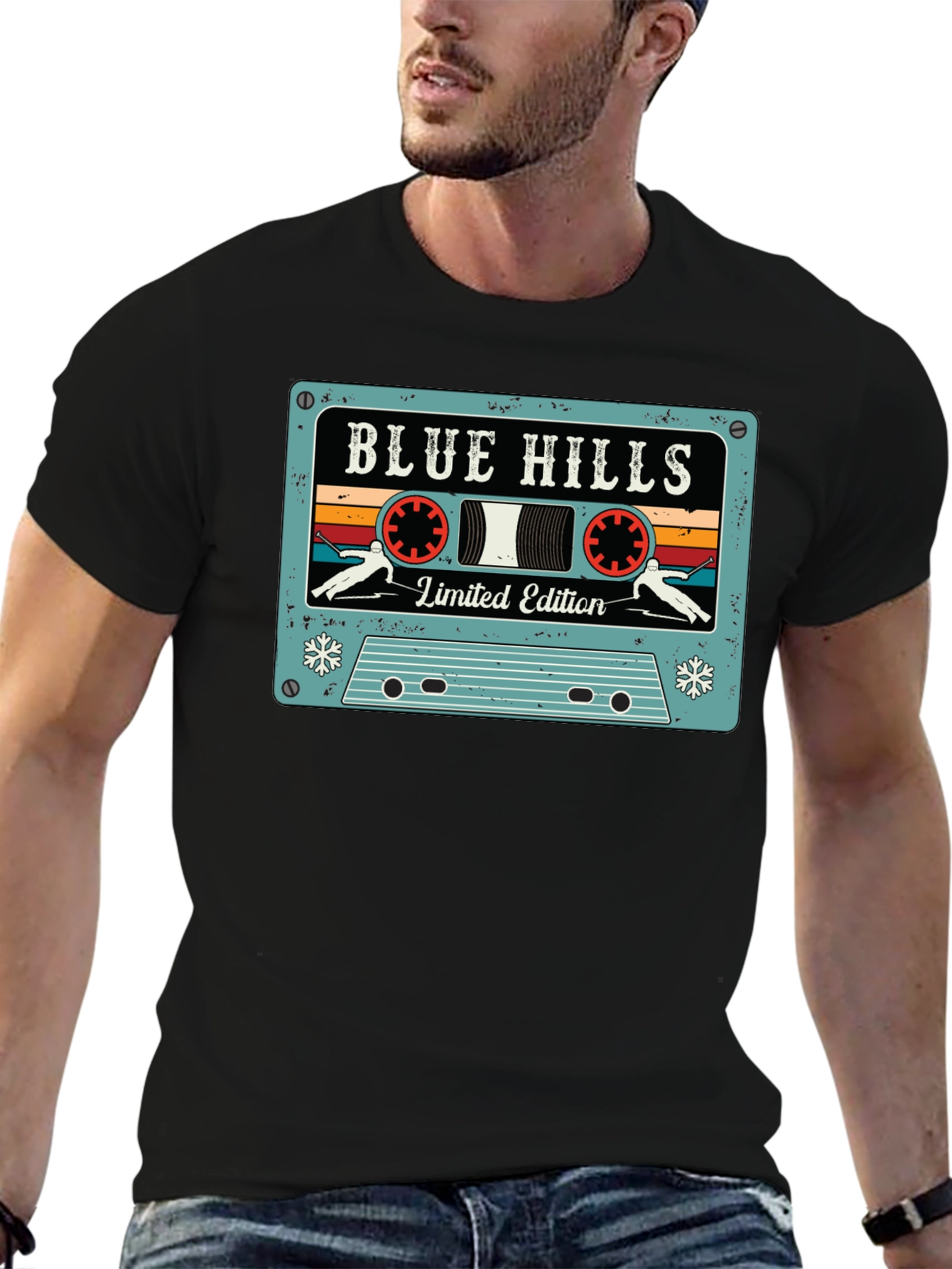 Retro Blue Hills Limited Edition Cassette Tape T-Shirt