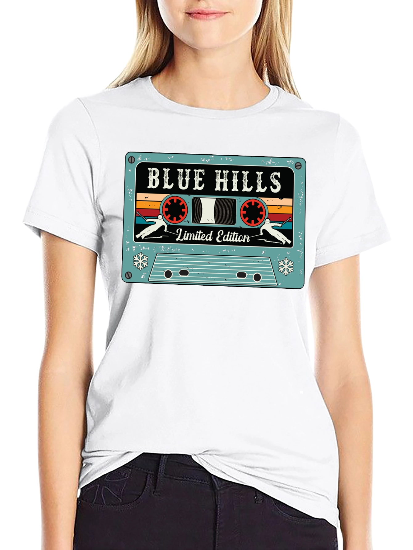 Retro Blue Hills Limited Edition Cassette Tape T-Shirt