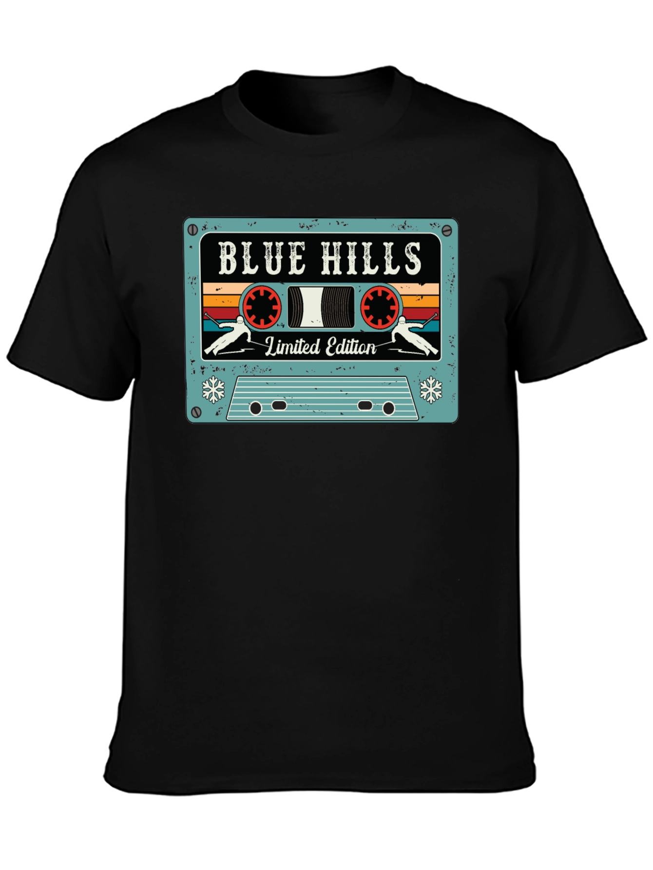 Retro Blue Hills Limited Edition Cassette Tape T-Shirt