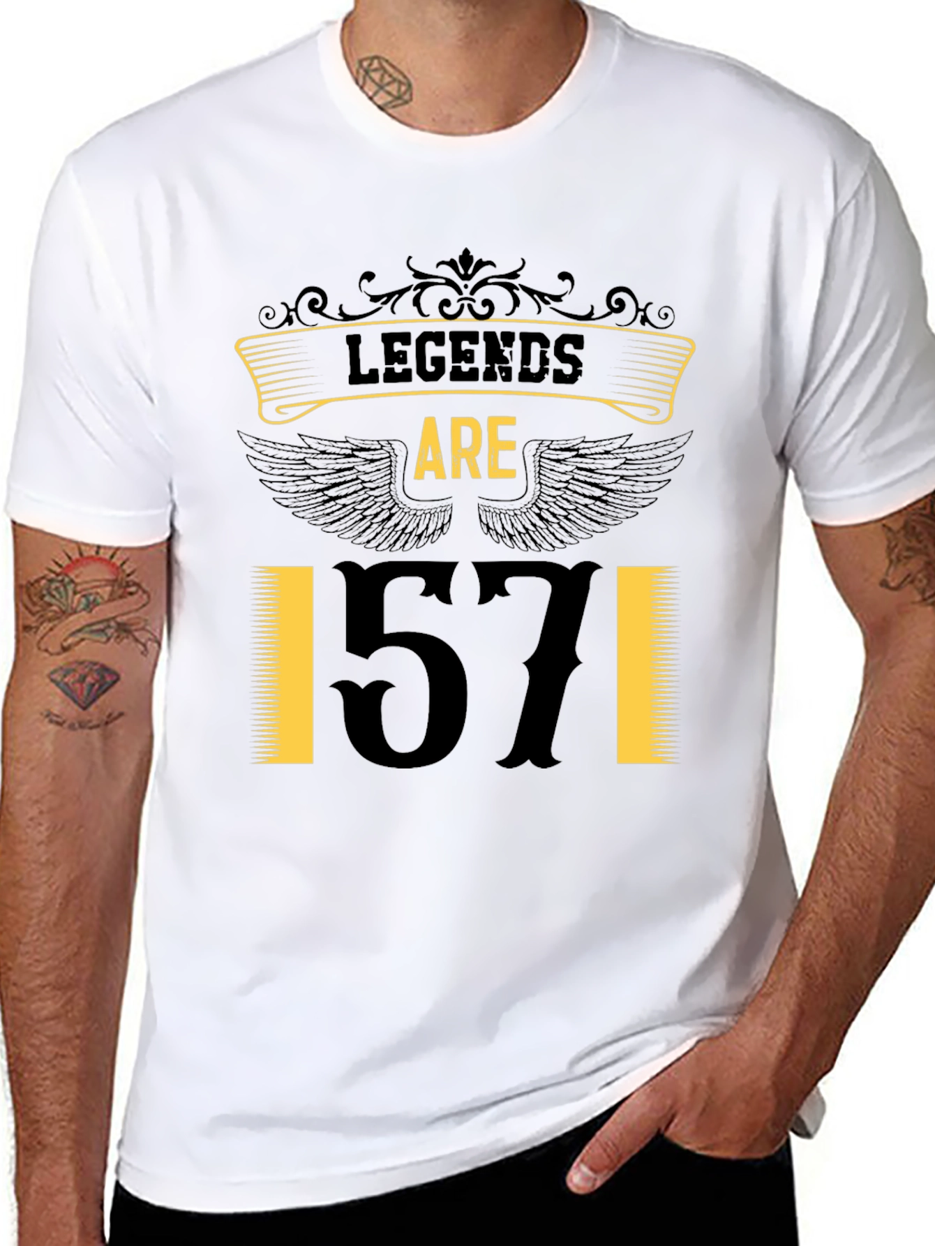 Legends Are 57 T-Shirt - Birthday Gift Tee
