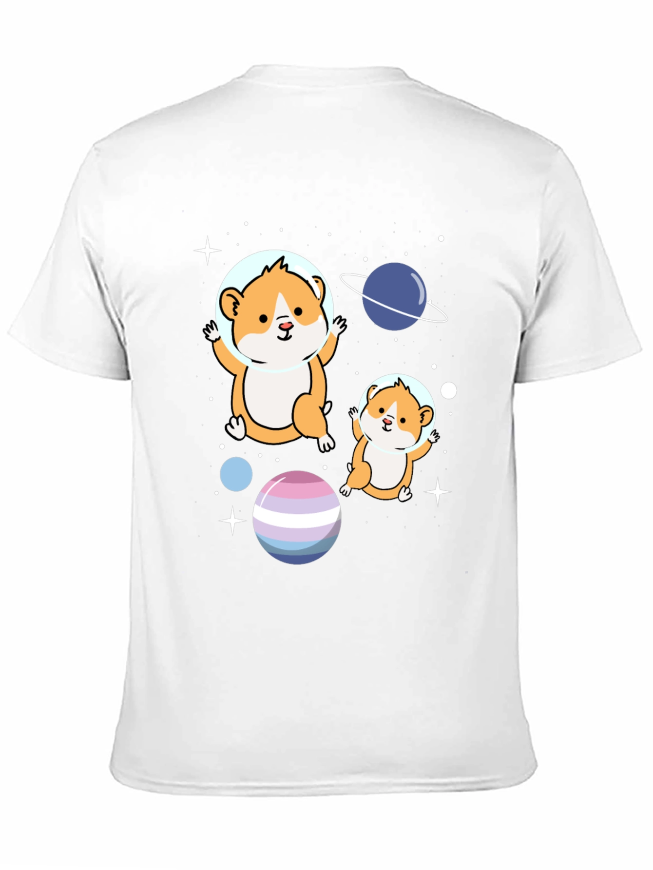 Hamster Astronauts Graphic T-Shirt