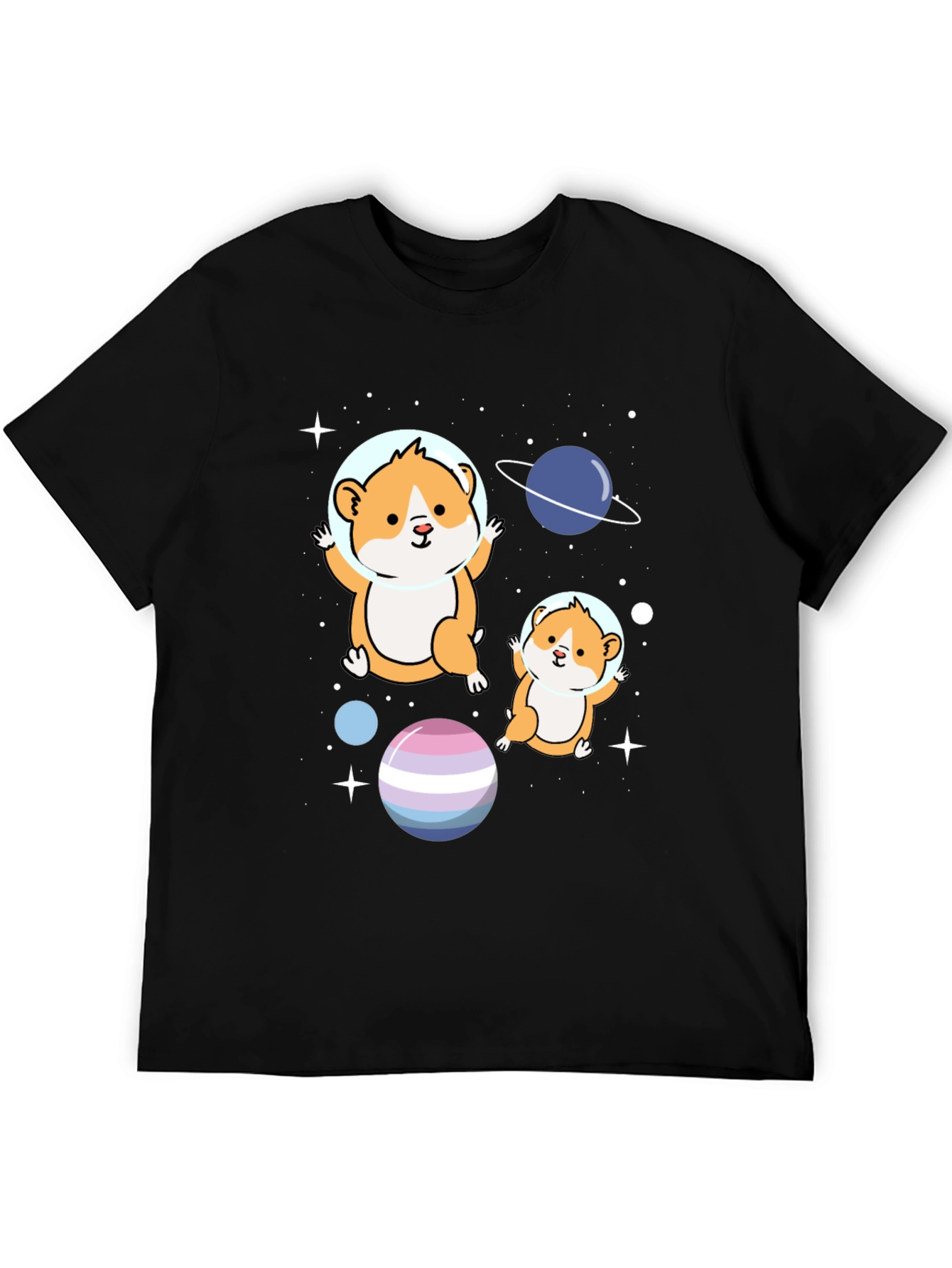Hamster Astronauts Graphic T-Shirt