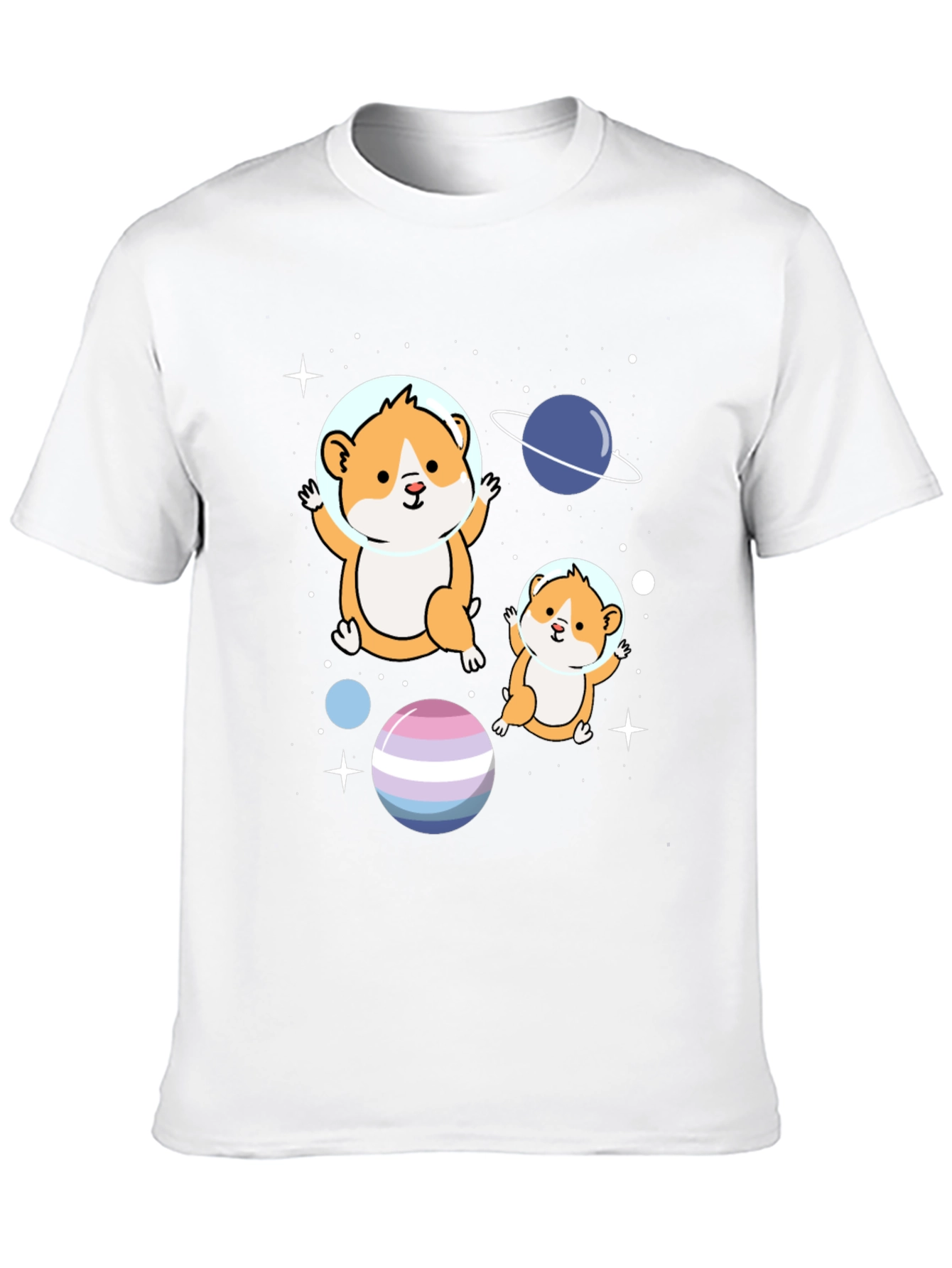 Hamster Astronauts Graphic T-Shirt