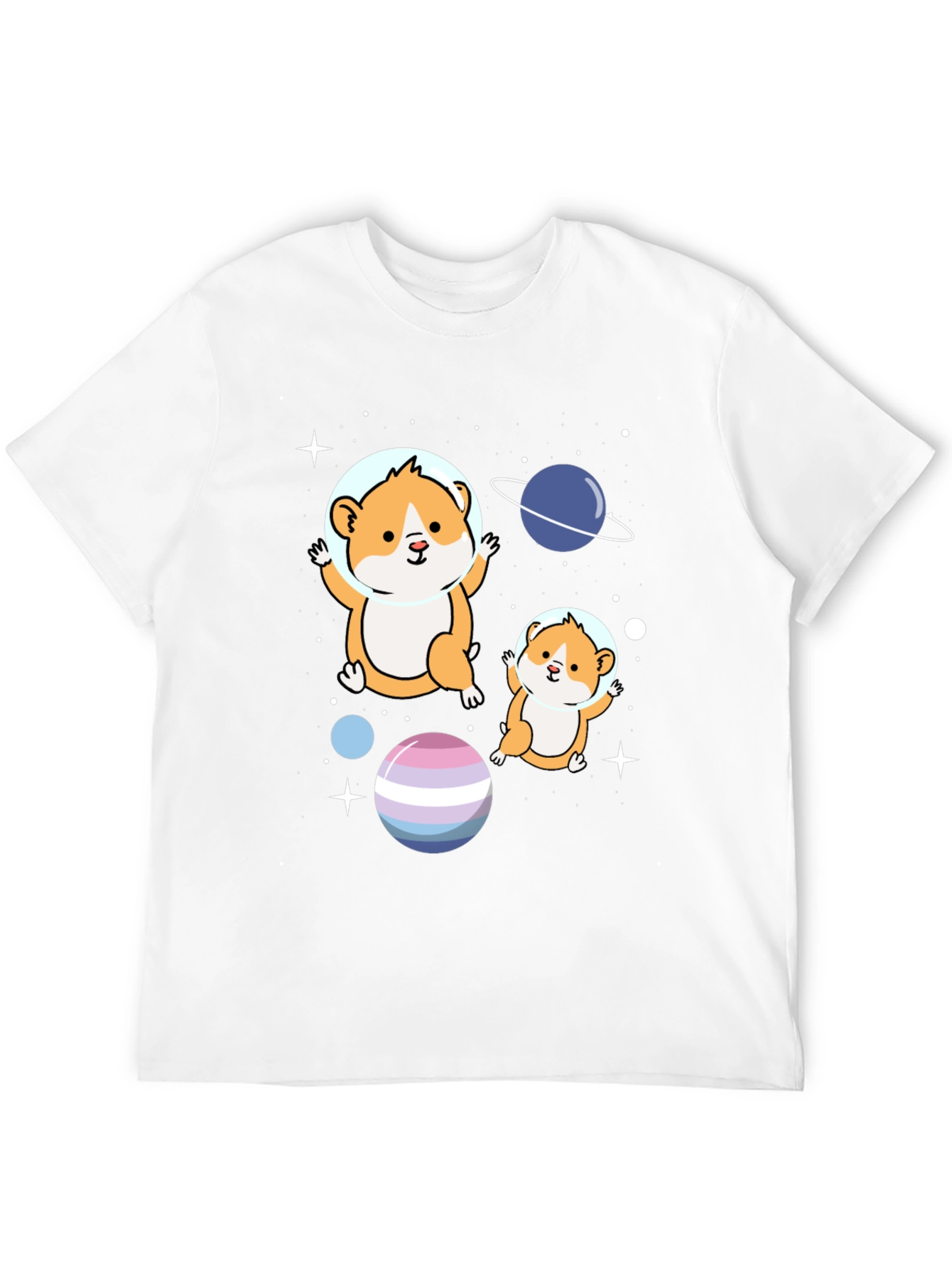 Hamster Astronauts Graphic T-Shirt