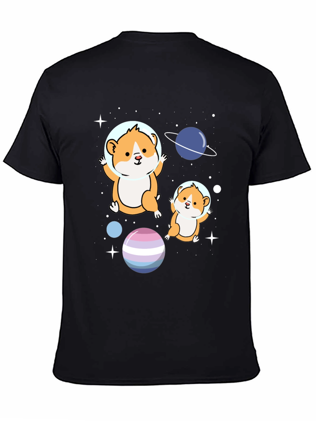 Hamster Astronauts Graphic T-Shirt