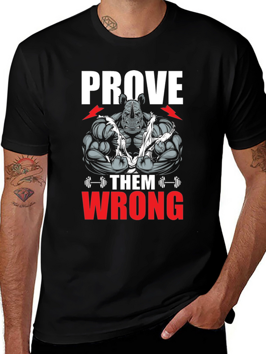Prove Them Wrong Rhino Gym T-Shirt - Black