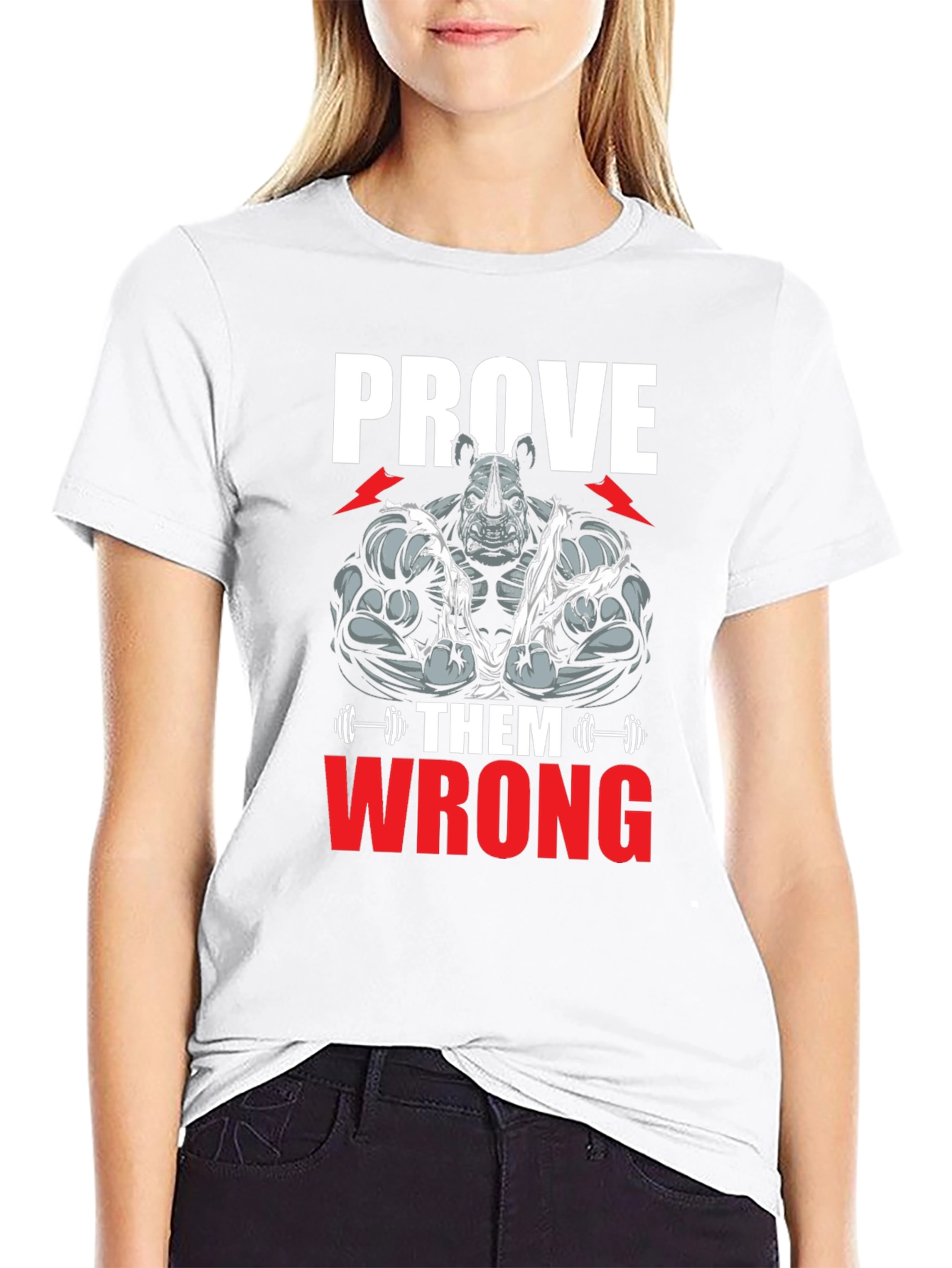 Prove Them Wrong Rhino Gym T-Shirt - Black