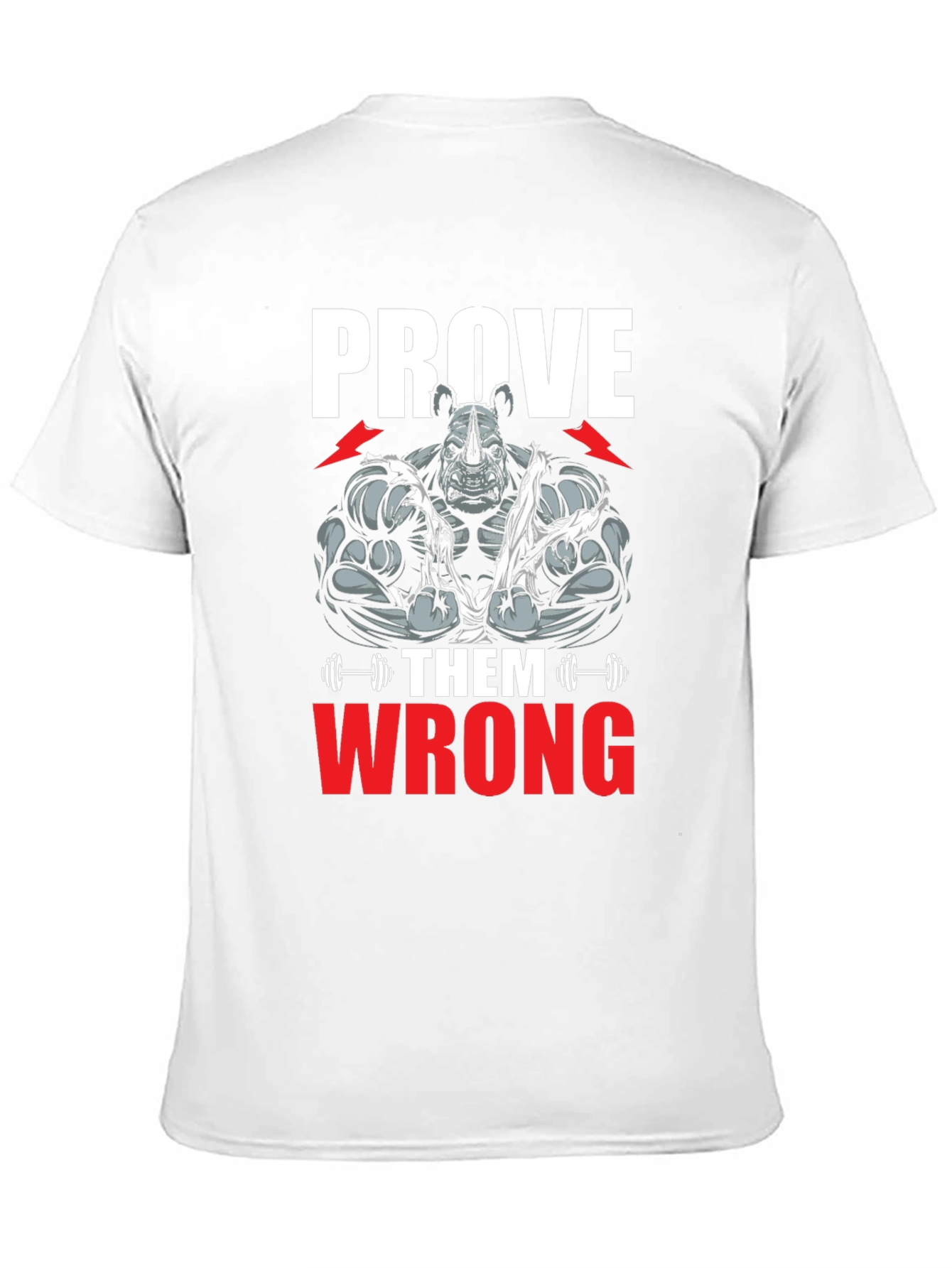 Prove Them Wrong Rhino Gym T-Shirt - Black