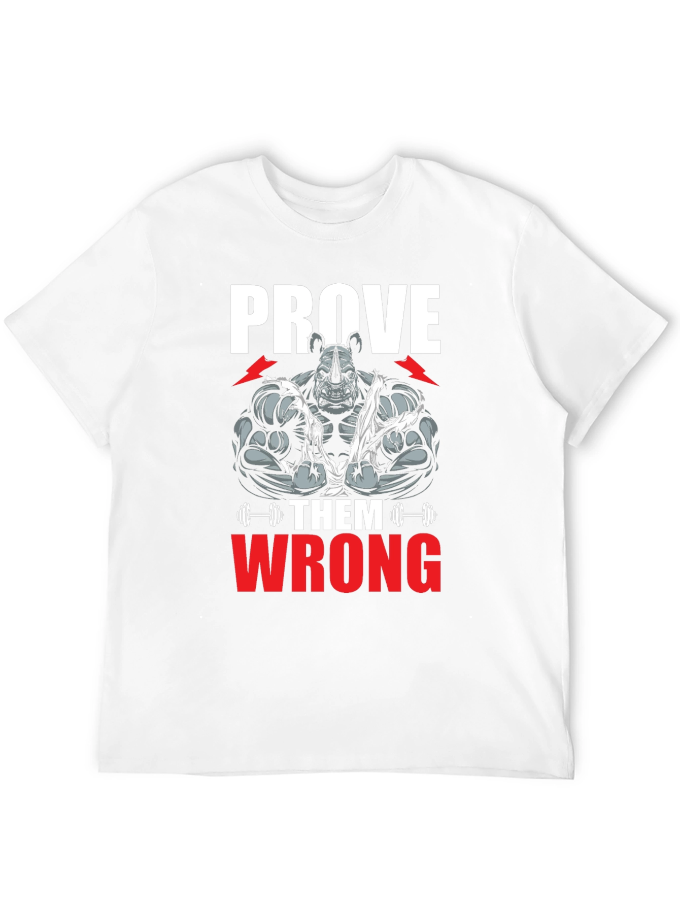 Prove Them Wrong Rhino Gym T-Shirt - Black