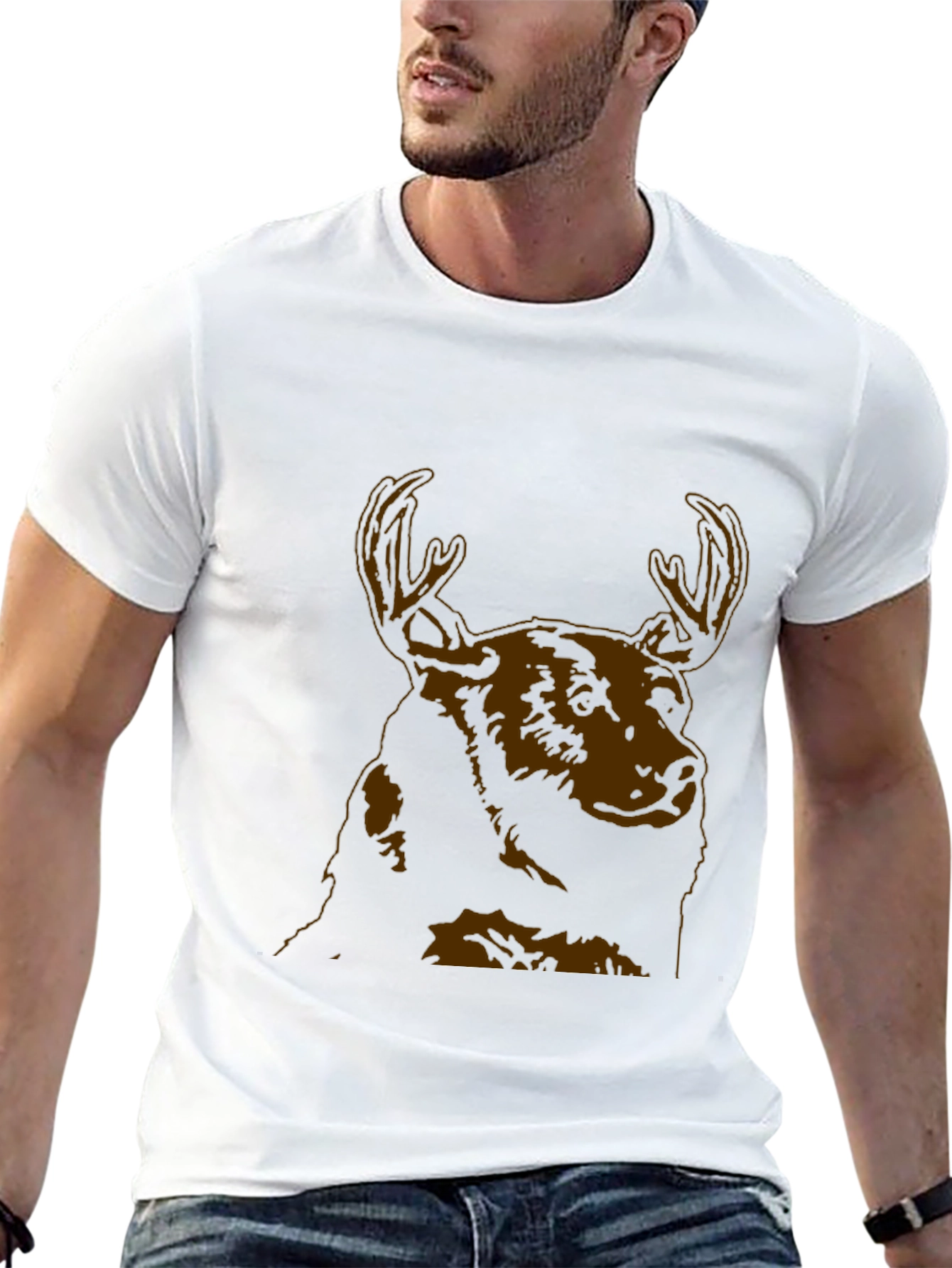 Moose Graphic Black T-Shirt