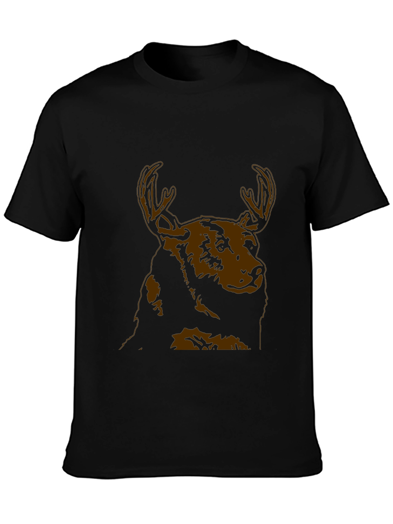Moose Graphic Black T-Shirt