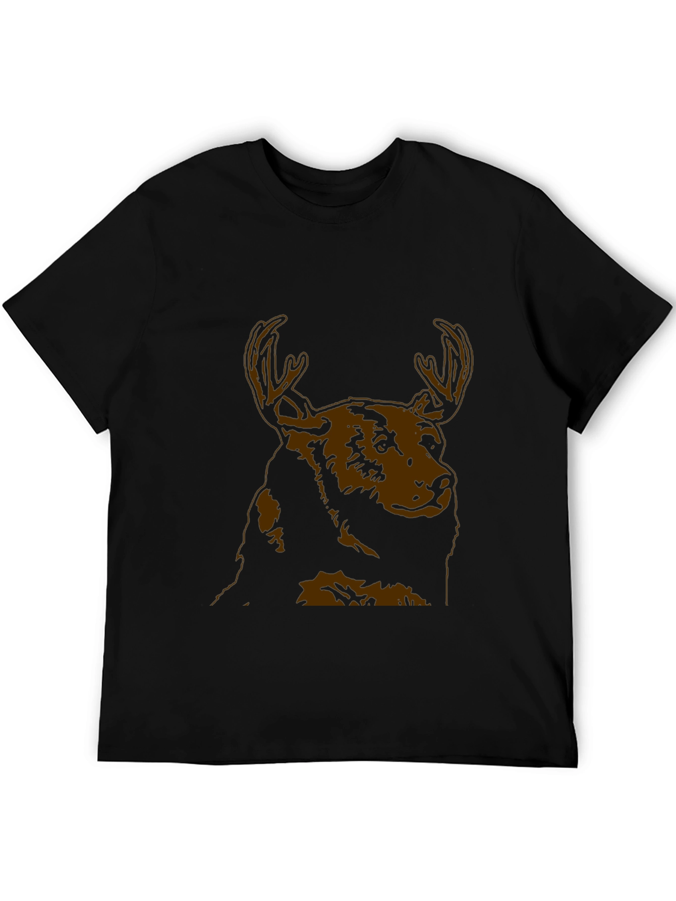 Moose Graphic Black T-Shirt