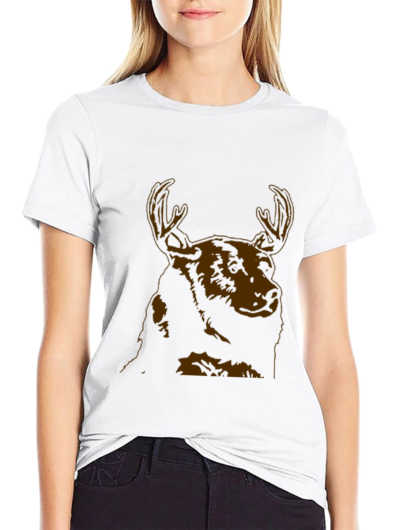 Moose Graphic Black T-Shirt