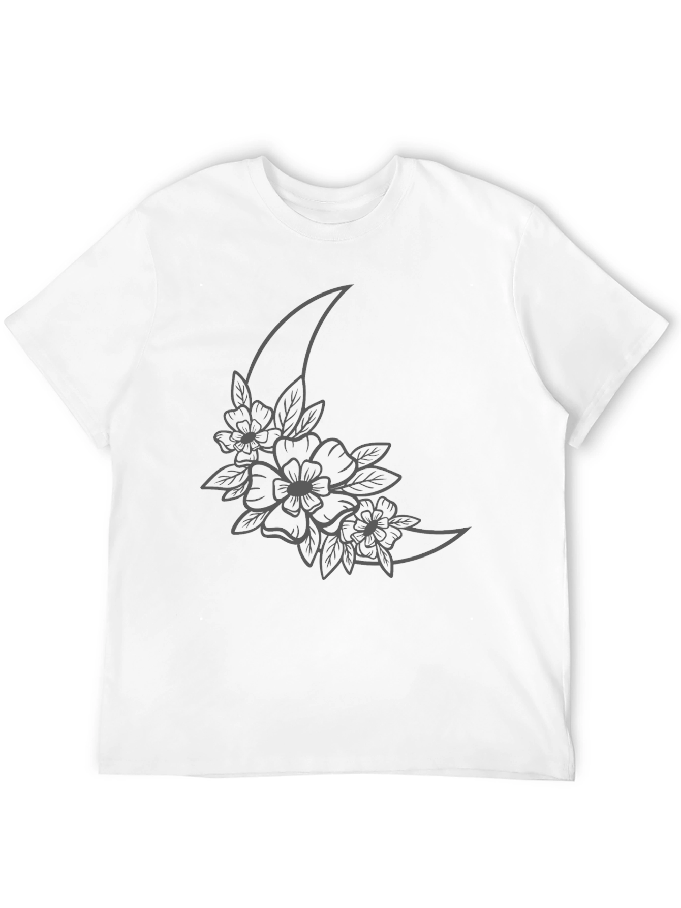 Moon Floral Graphic T-Shirt