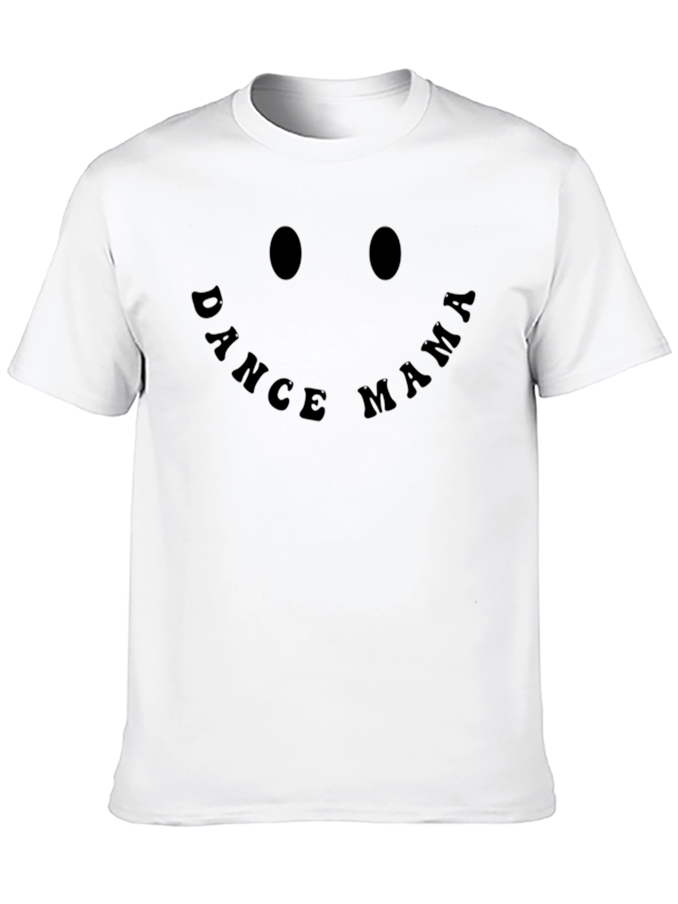 Dance Mama Smiley Face Black T-Shirt