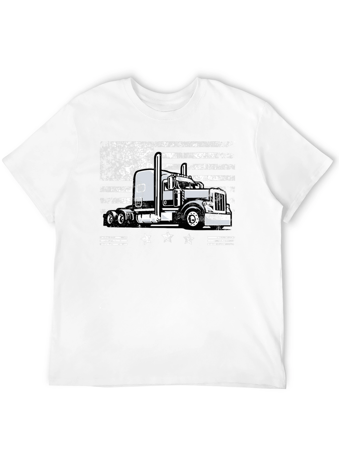 Trucker American Flag T-Shirt