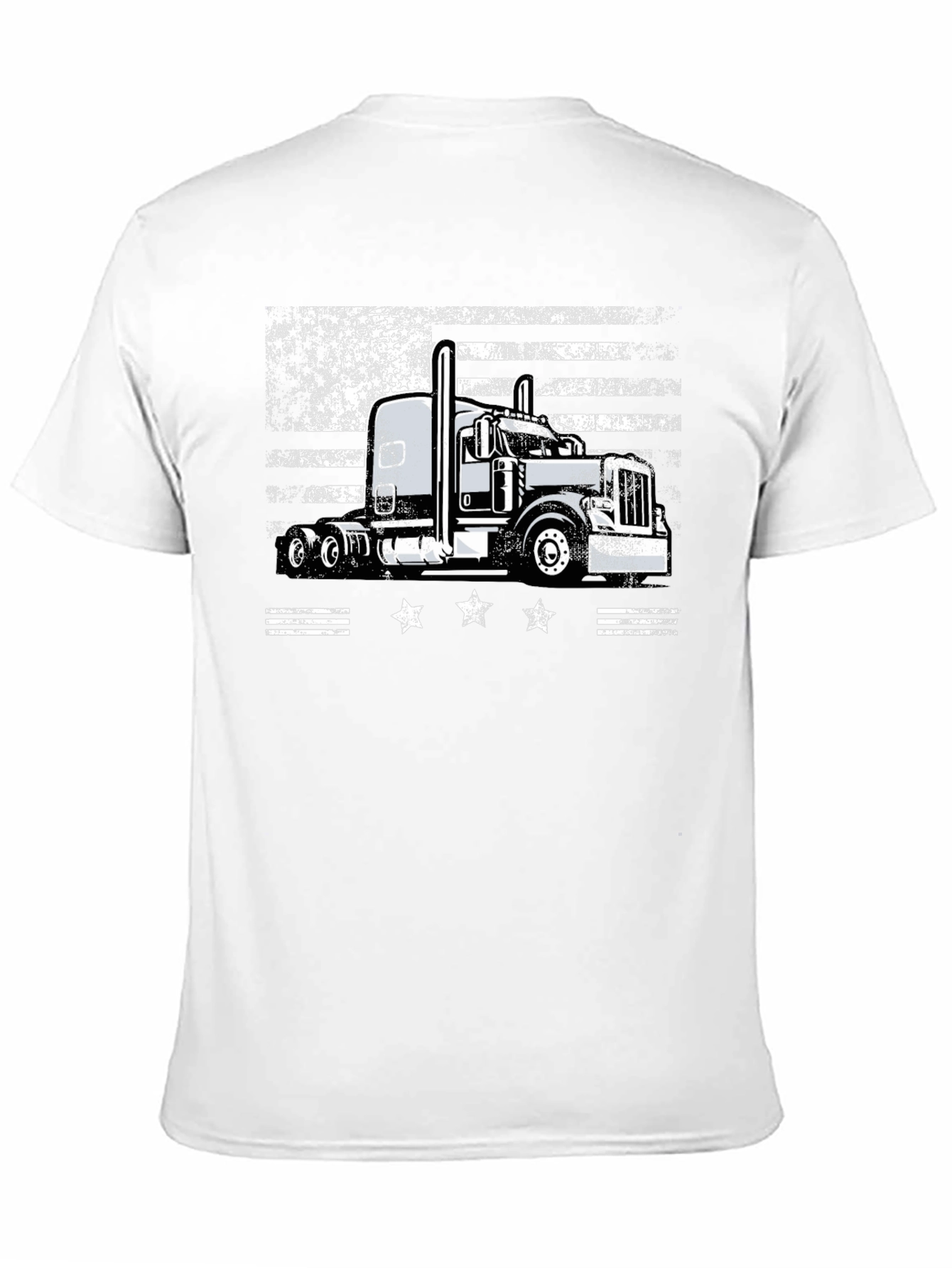 Trucker American Flag T-Shirt