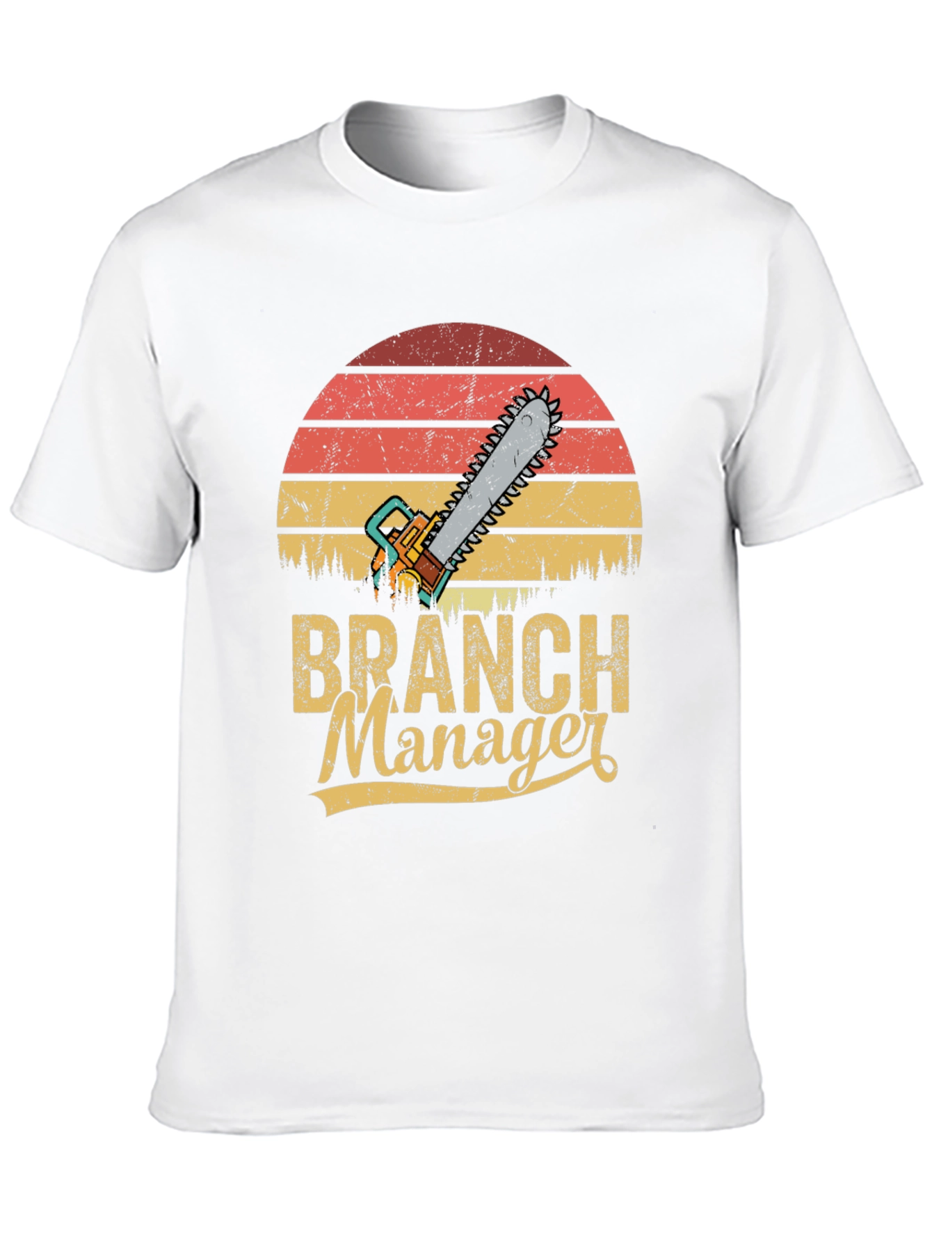 Branch Manager Chainsaw Retro T-Shirt
