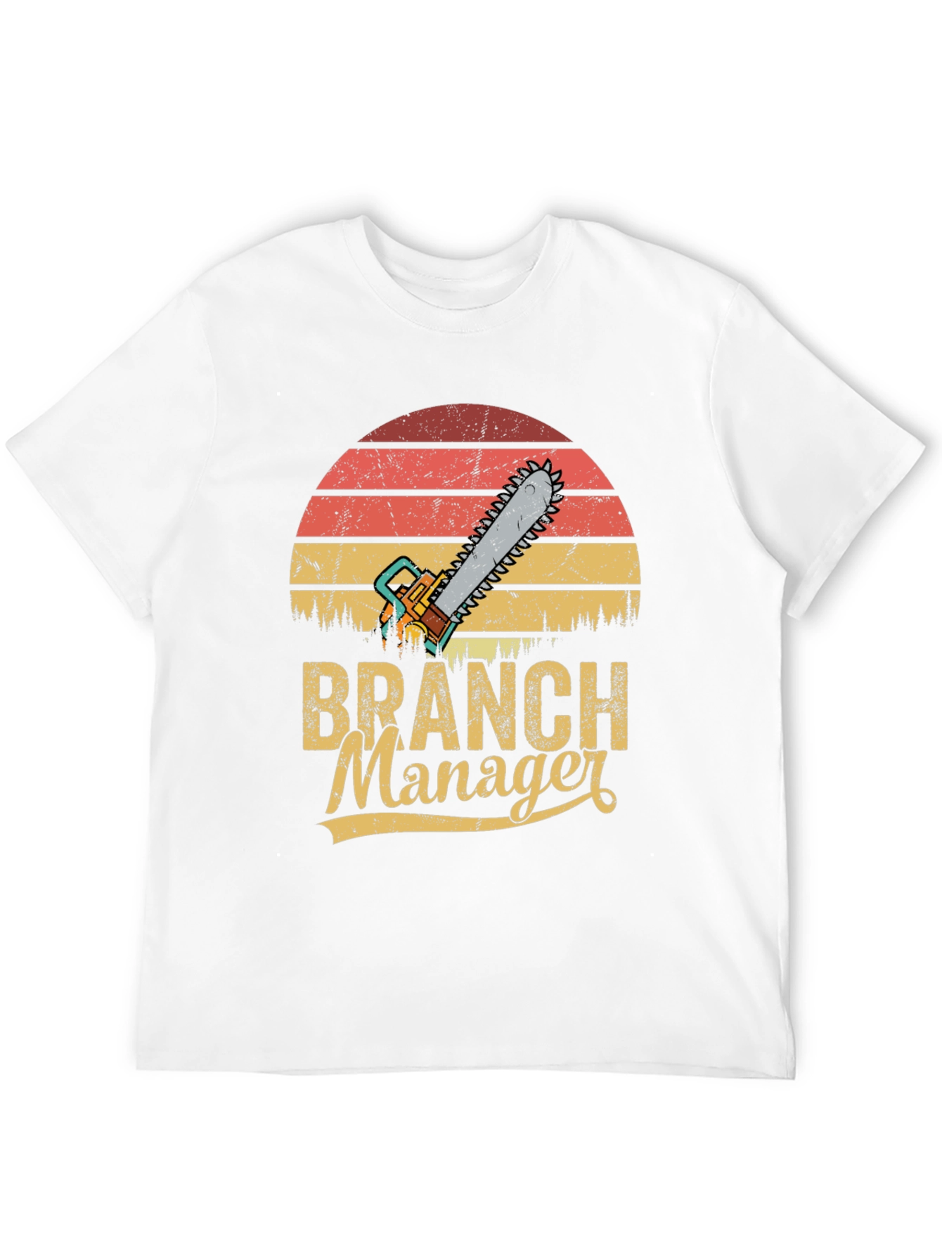 Branch Manager Chainsaw Retro T-Shirt