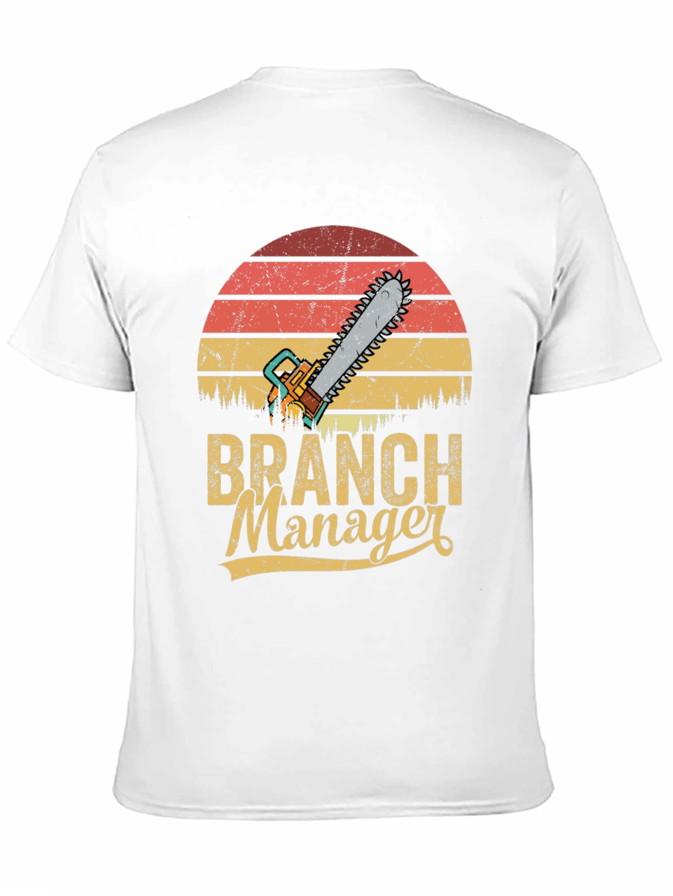 Branch Manager Chainsaw Retro T-Shirt