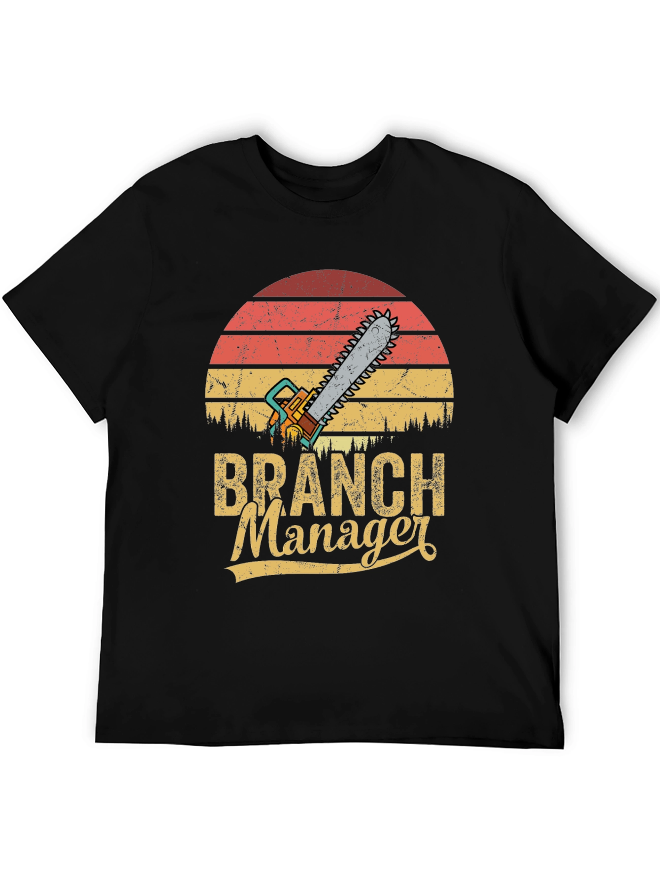 Branch Manager Chainsaw Retro T-Shirt