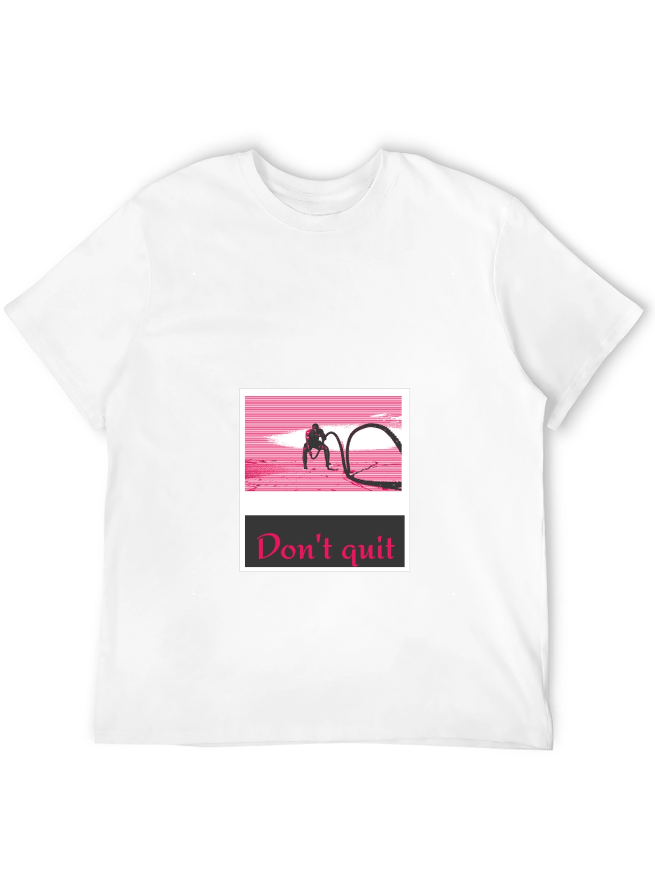 Dont Quit Black T-Shirt - Workout Motivation