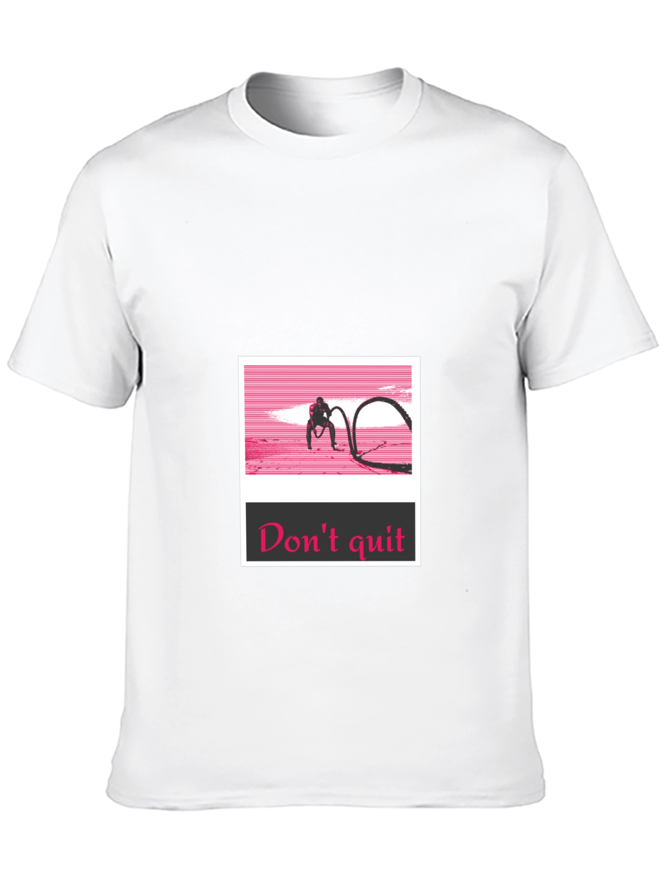 Dont Quit Black T-Shirt - Workout Motivation