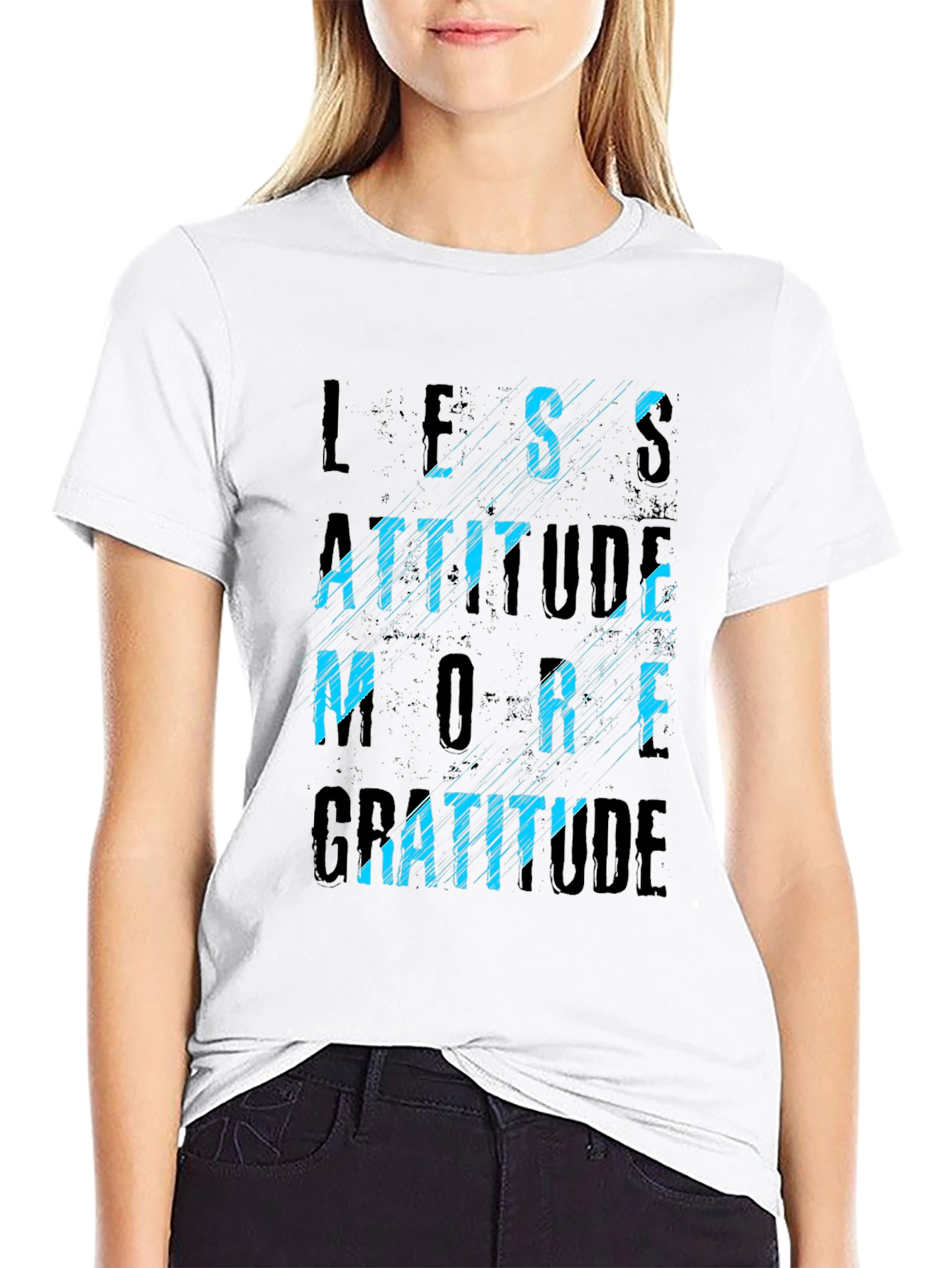 Less Attitude More Gratitude Graphic Tee