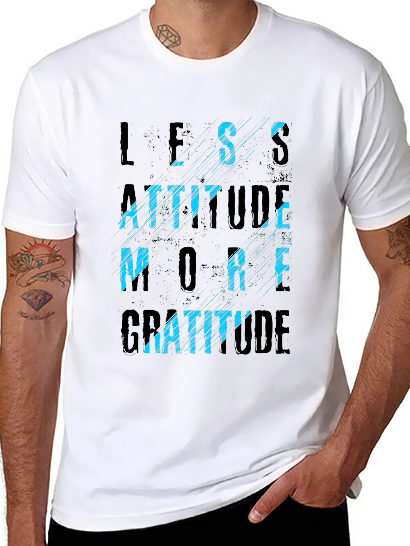 Less Attitude More Gratitude Graphic Tee