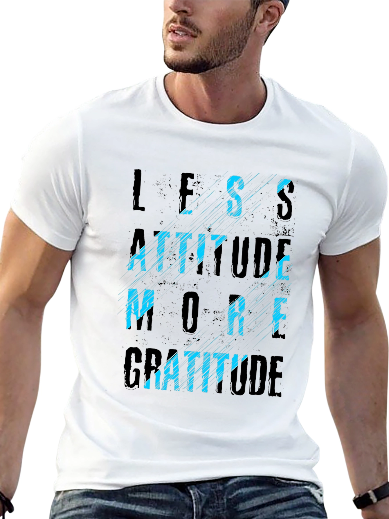 Less Attitude More Gratitude Graphic Tee
