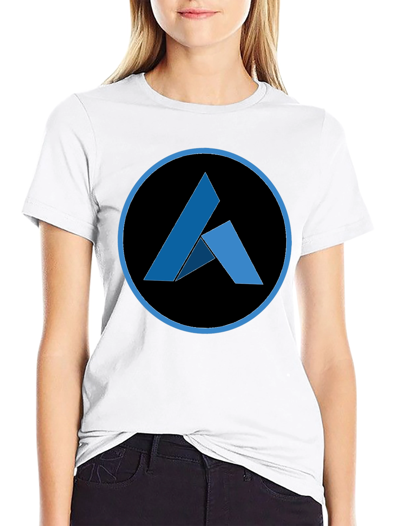 Abstract Logo Black T-Shirt