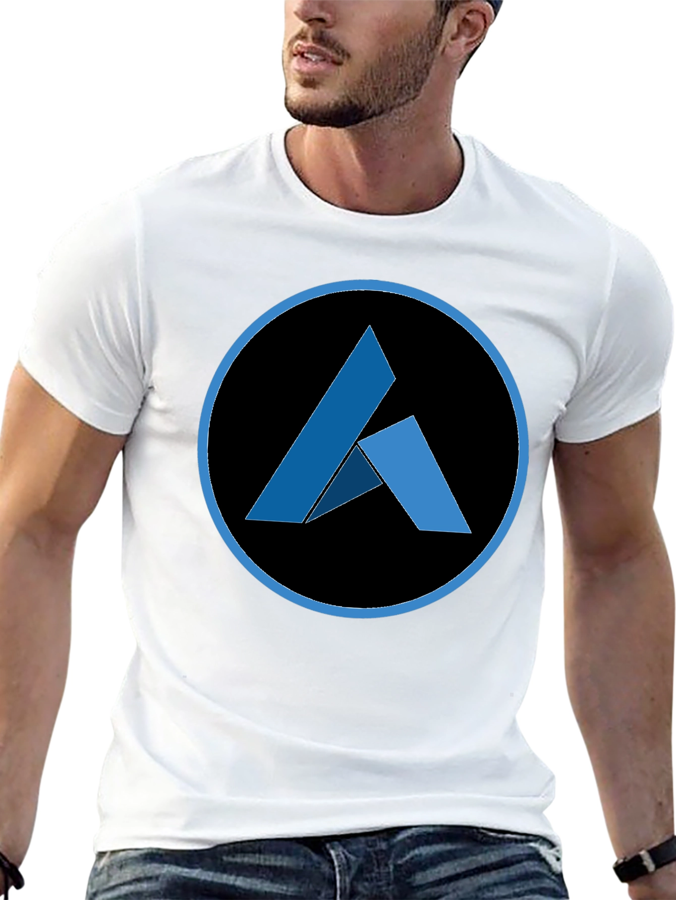 Abstract Logo Black T-Shirt