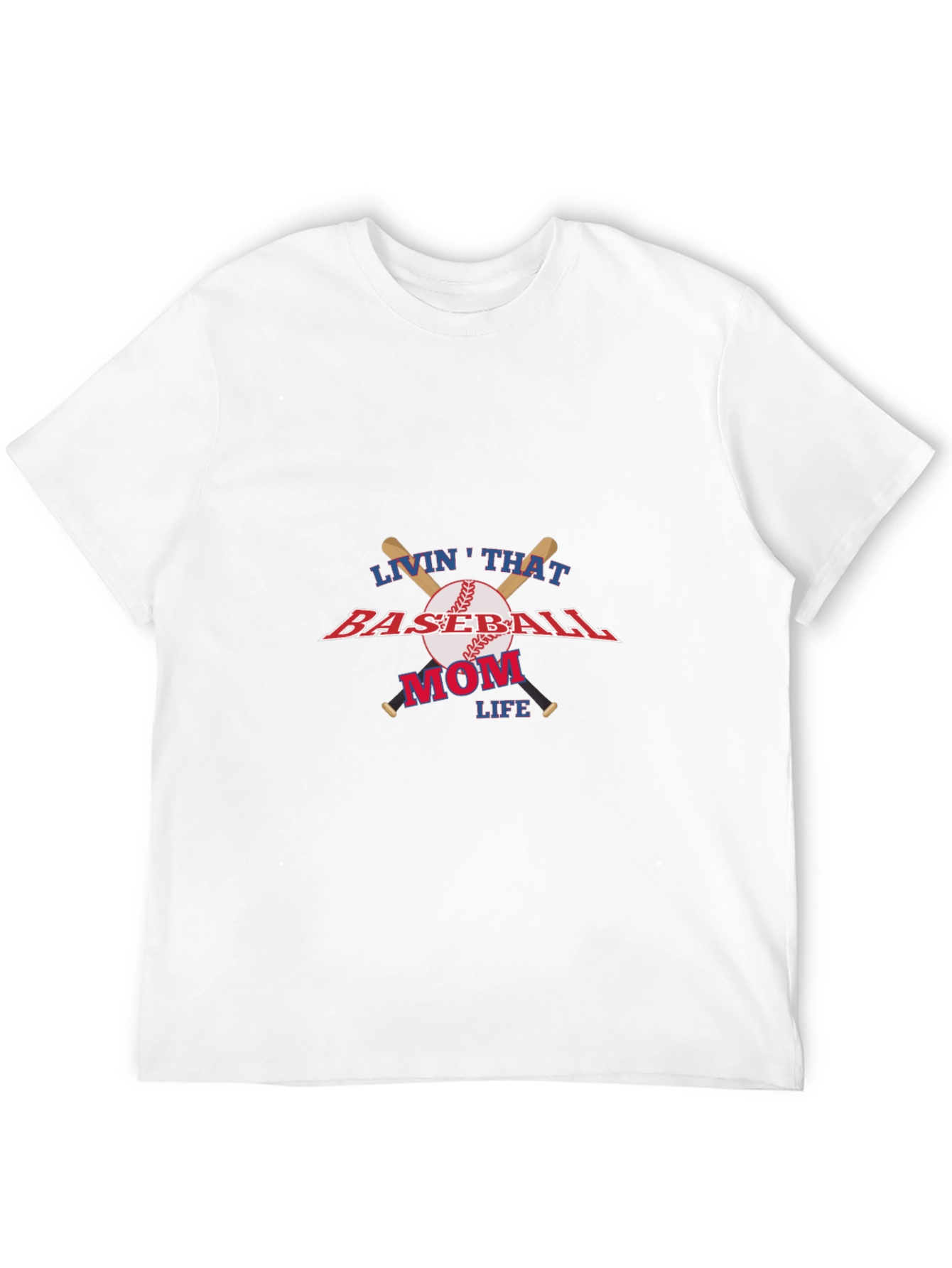 Baseball Mom Life Graphic T-Shirt